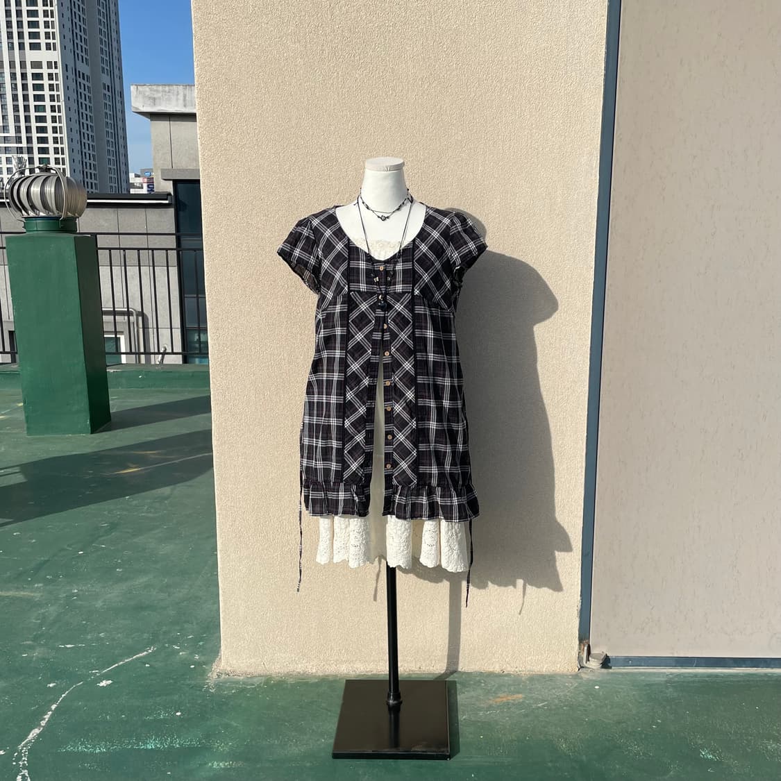 바선생 체크슬리브  상품이미지2