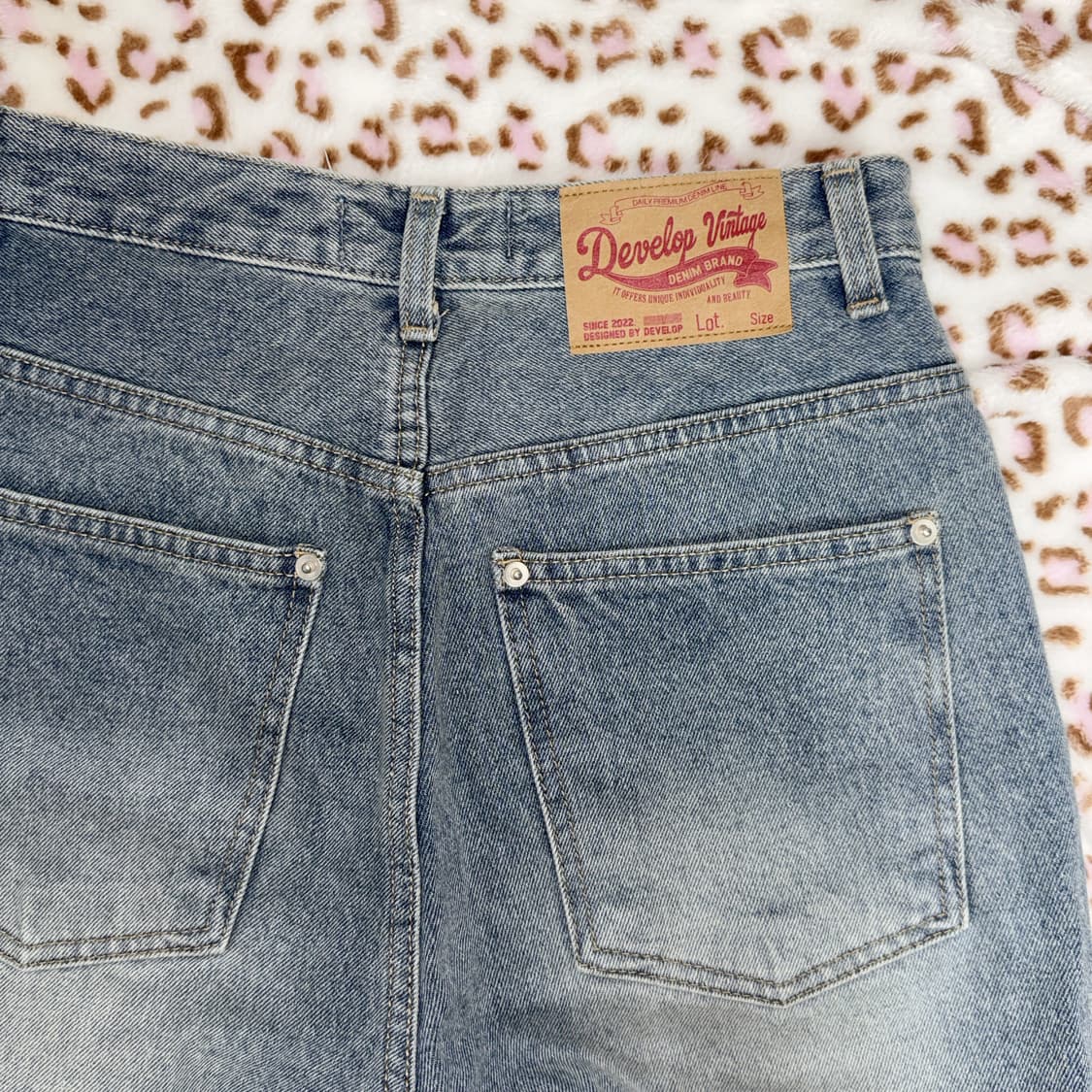 Develop vintage 데님 7부 반바지  상품이미지1