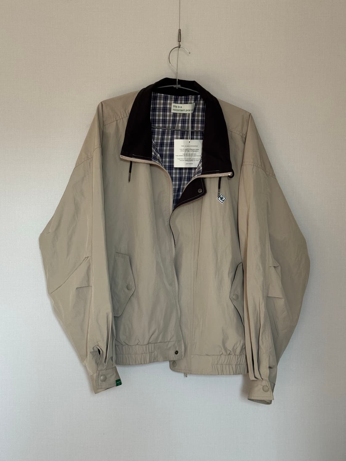 노컨텐츠 자켓 베이지 상품이미지1