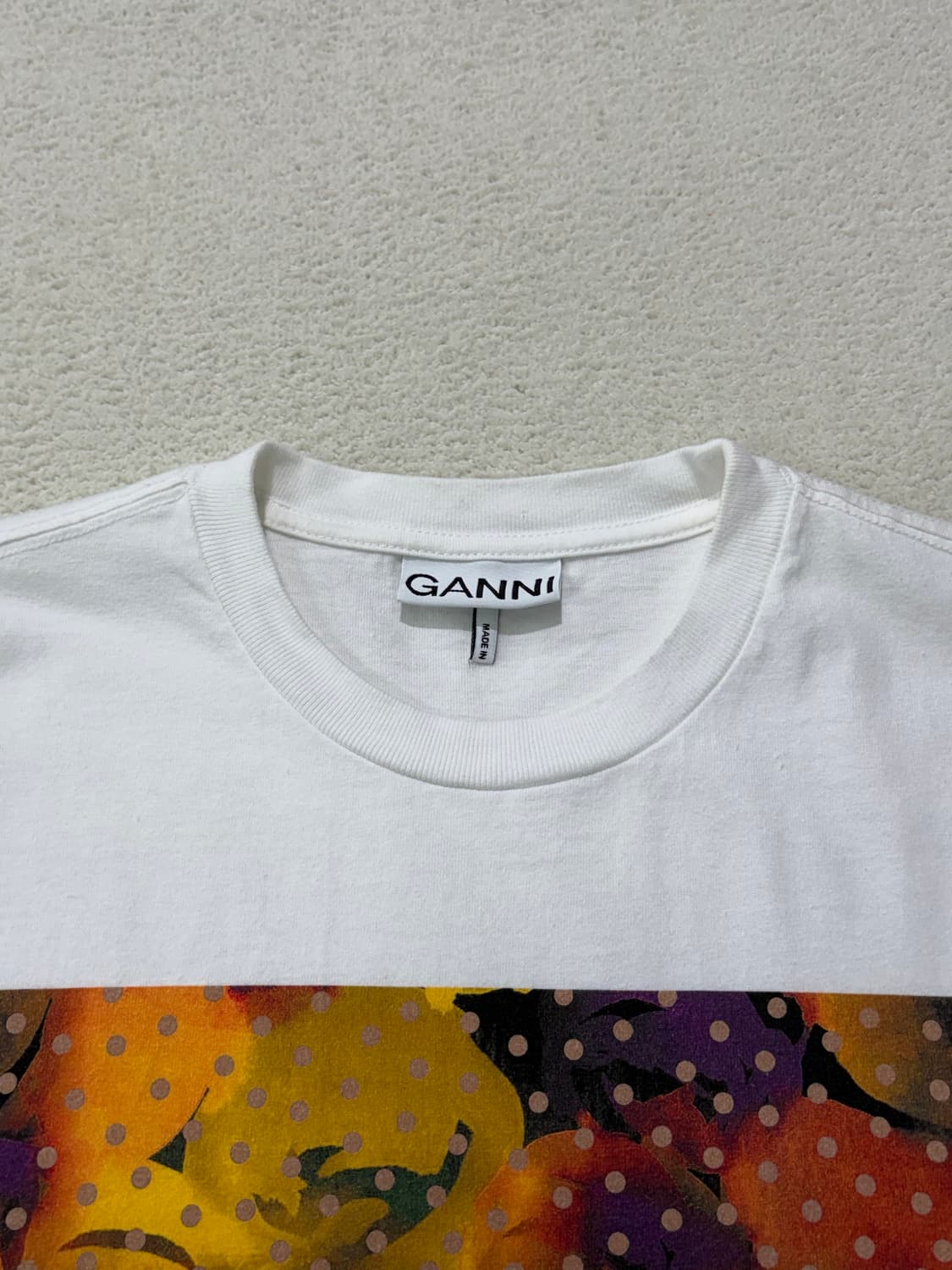 GANNI 가니 프린팅 반팔 티셔츠 S 사이즈 상품이미지2