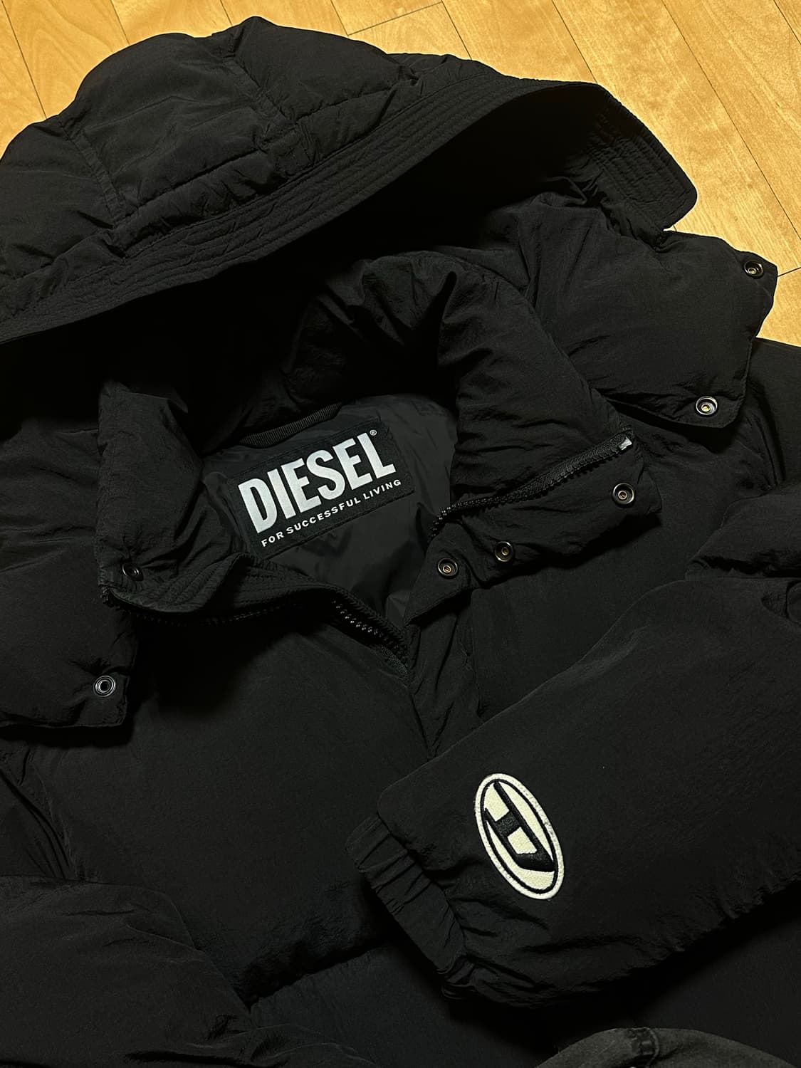 디젤 롤프 패딩 블랙 상품이미지4