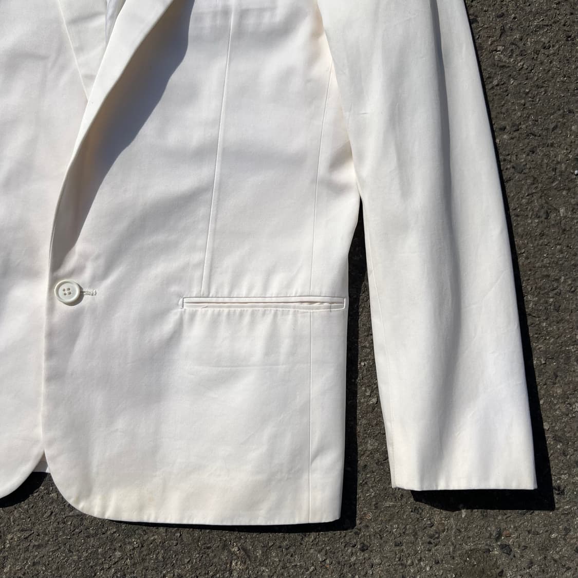 디올옴므 06SS 에디 시절 피크드 라펠 화이트 블레이저 상품이미지4