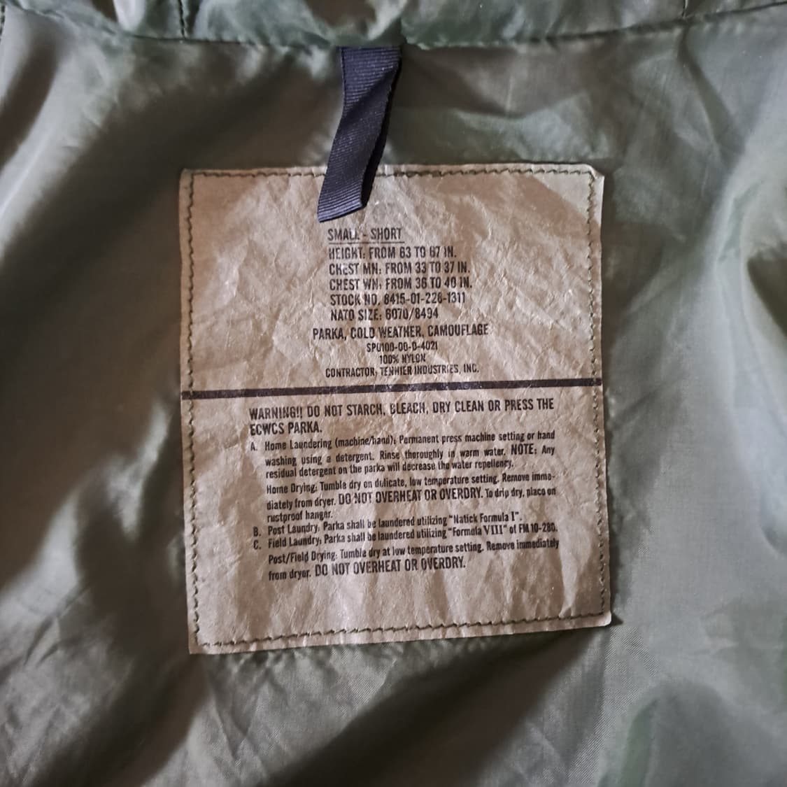 (택포) 미군 고어텍스 스몰숏 B317 상품이미지7