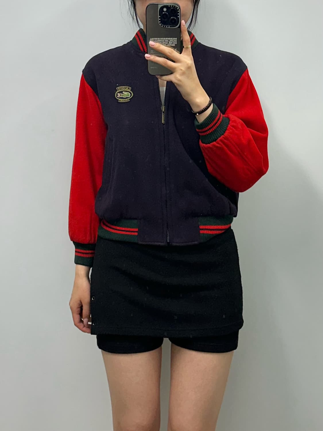 00s 라코스테 모직 스타디움 바시티 자켓 상품이미지1