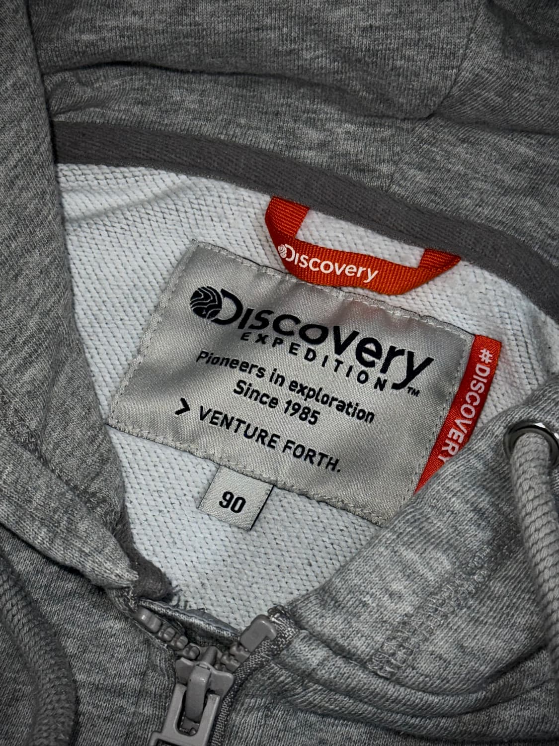 디스커버리 후드집업 그레이 90 상품이미지7