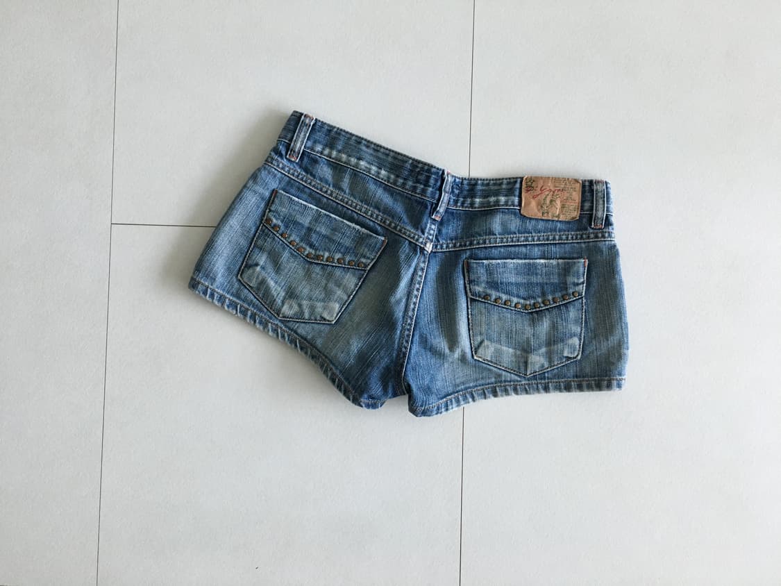 stud denim micro shorts 상품이미지2