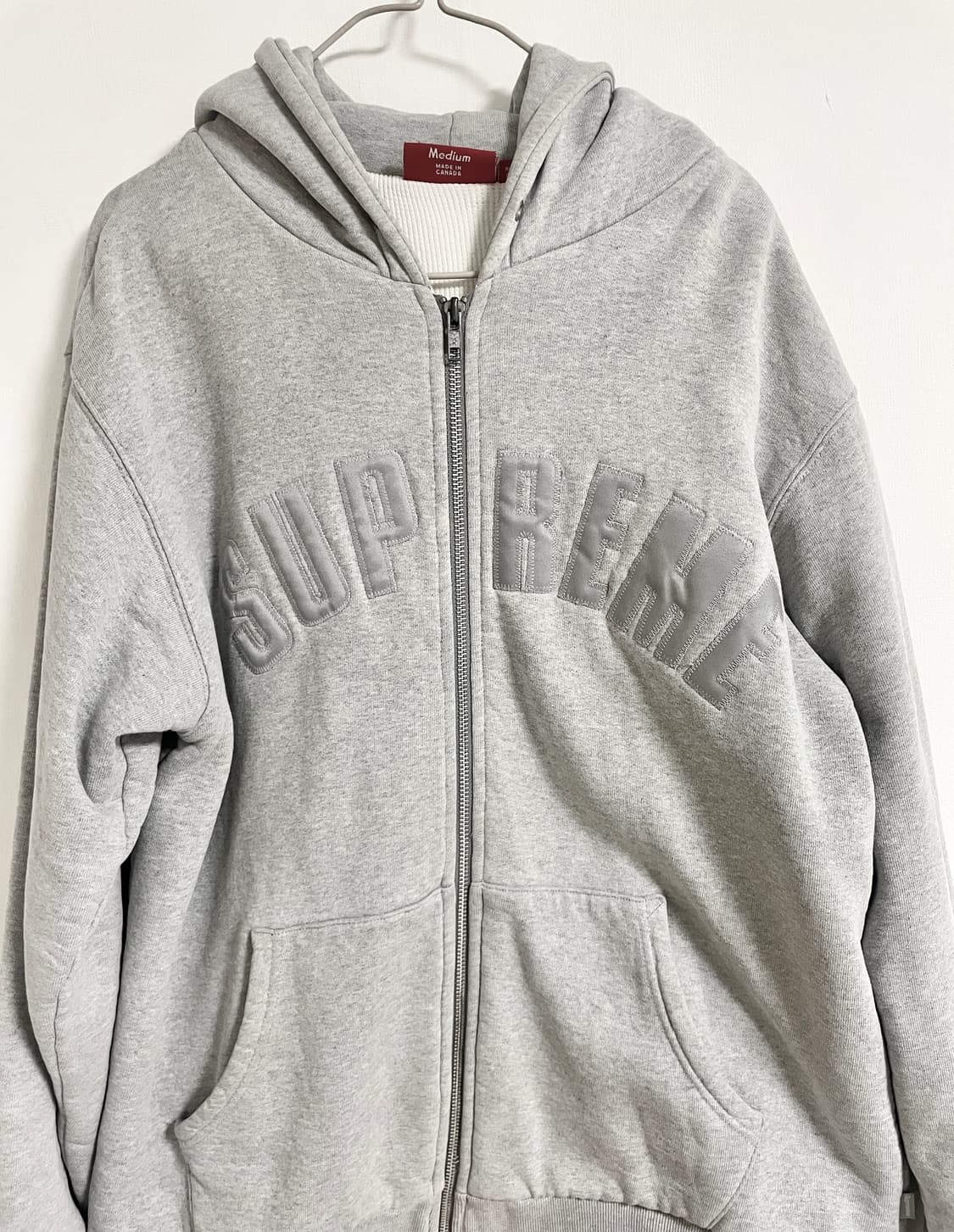 Supreme old logo thermal full zip hoody 상품이미지2