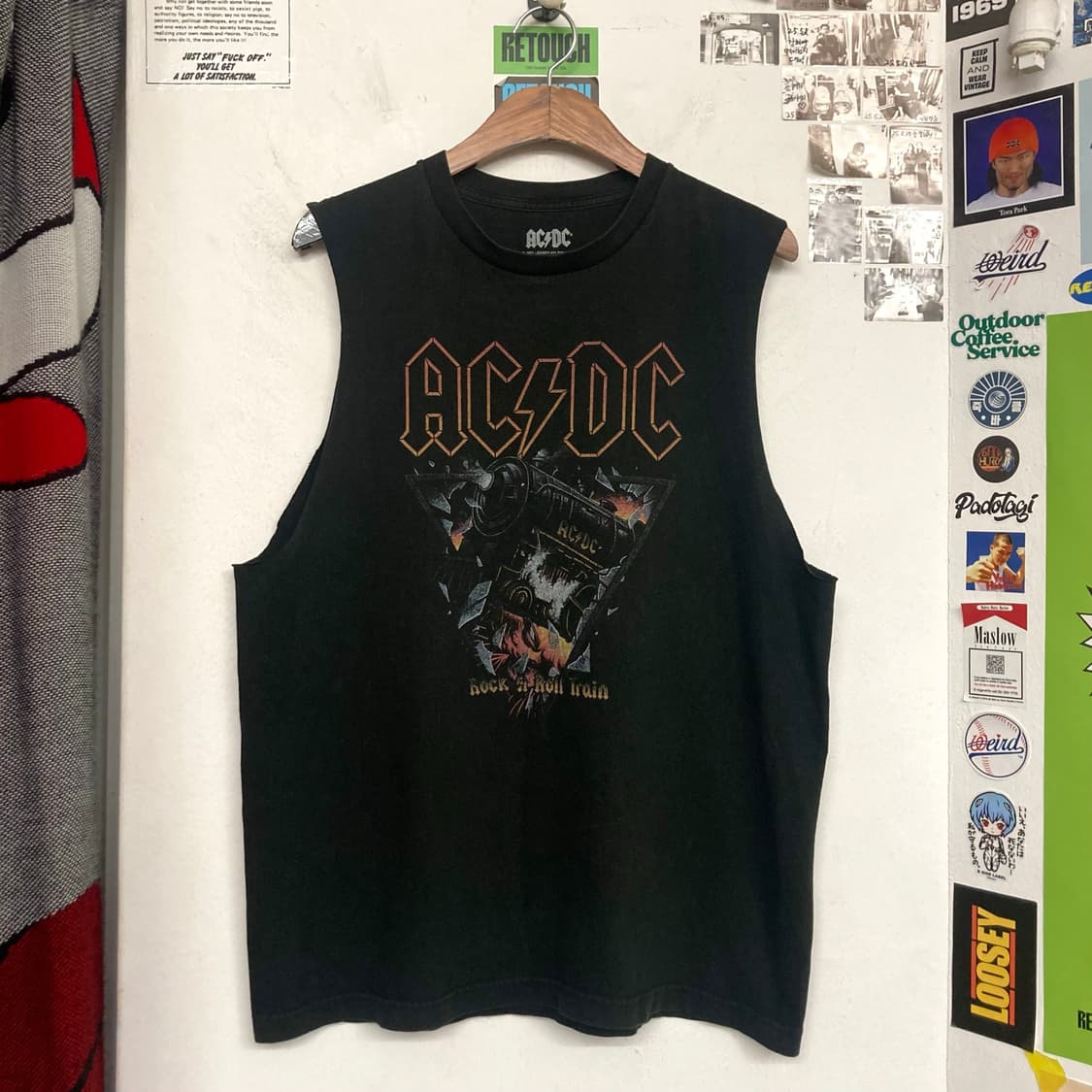 ACDC 락앤롤트레인 컷오프 슬리브리스 상품이미지1