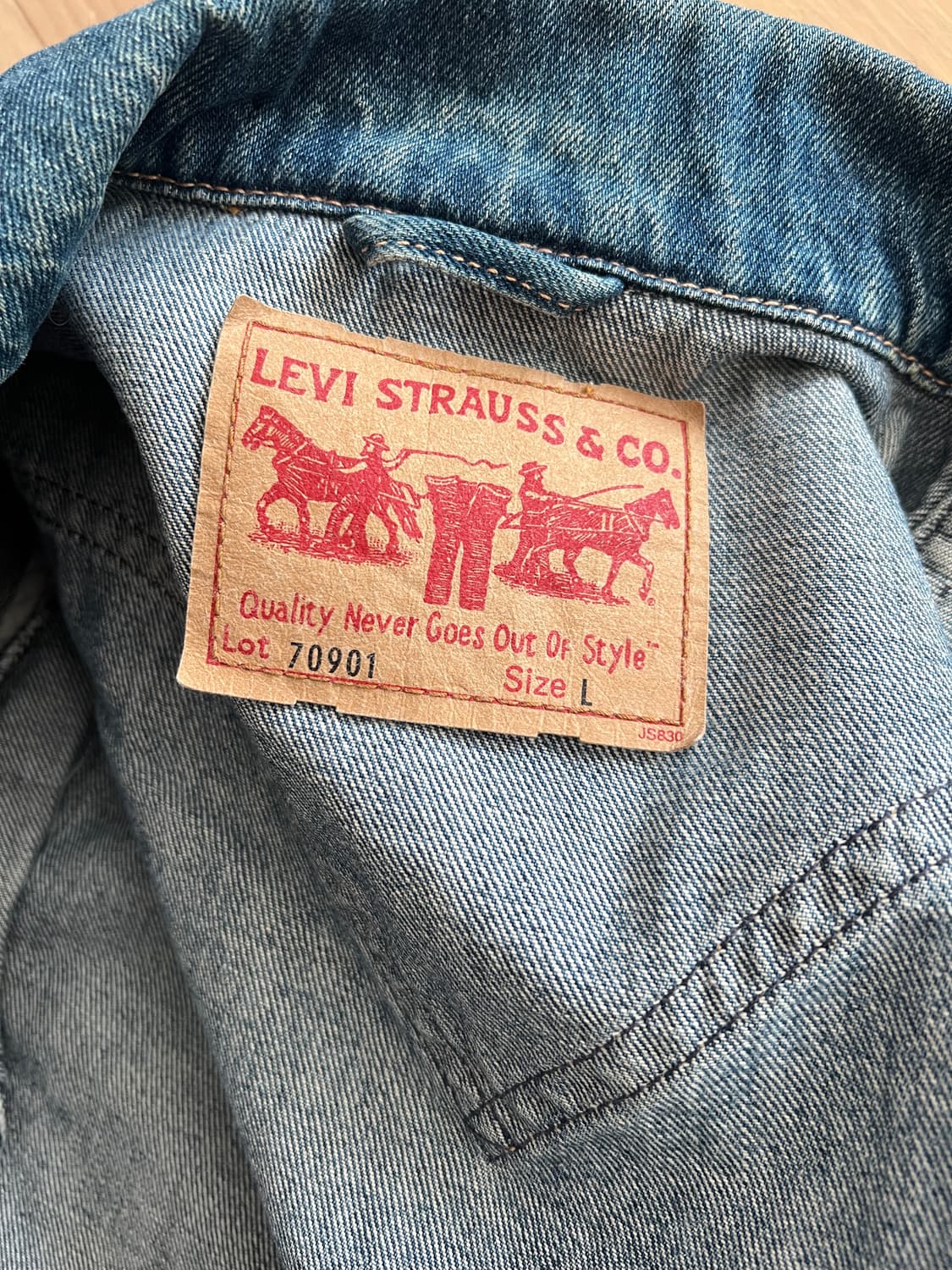 Levi's 70901 Western Denim Jacket - Medi 상품이미지4
