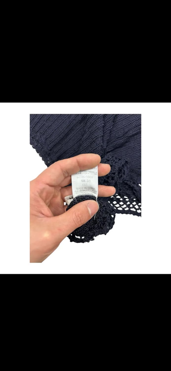 T132빈티지 JPN 죠르쥬 레슈 니트 레이스 슬리브리스 SIZE M-L 상품이미지3