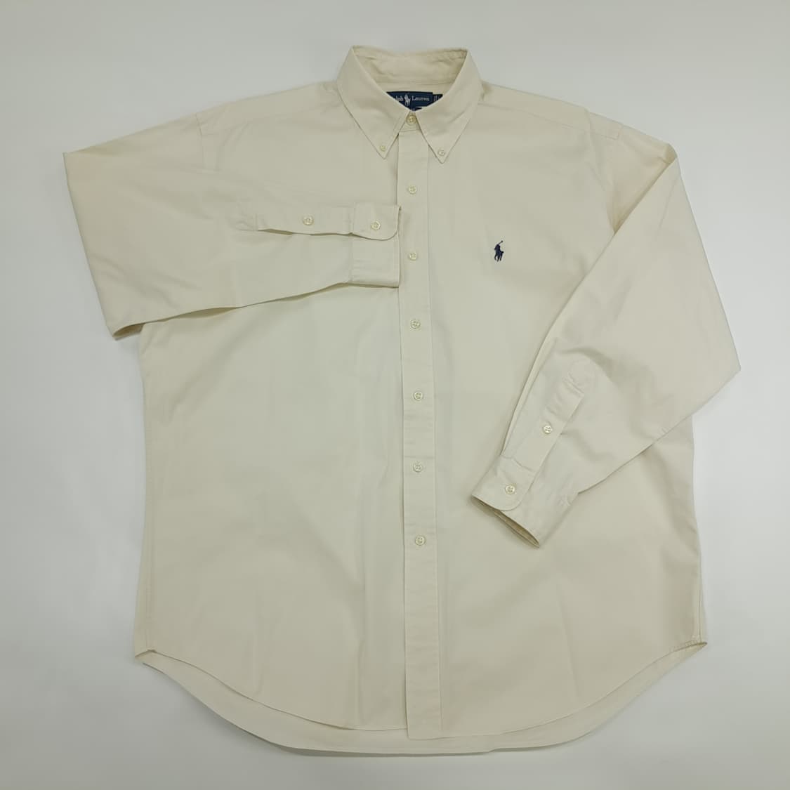 CN229 L 폴로 랄프로렌 골든 내츄럴 화이트 긴팔 셔츠 남방 상품이미지2