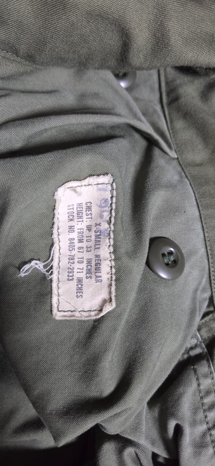 M65 필드자켓 2세대 xs 레귤러 상품이미지2