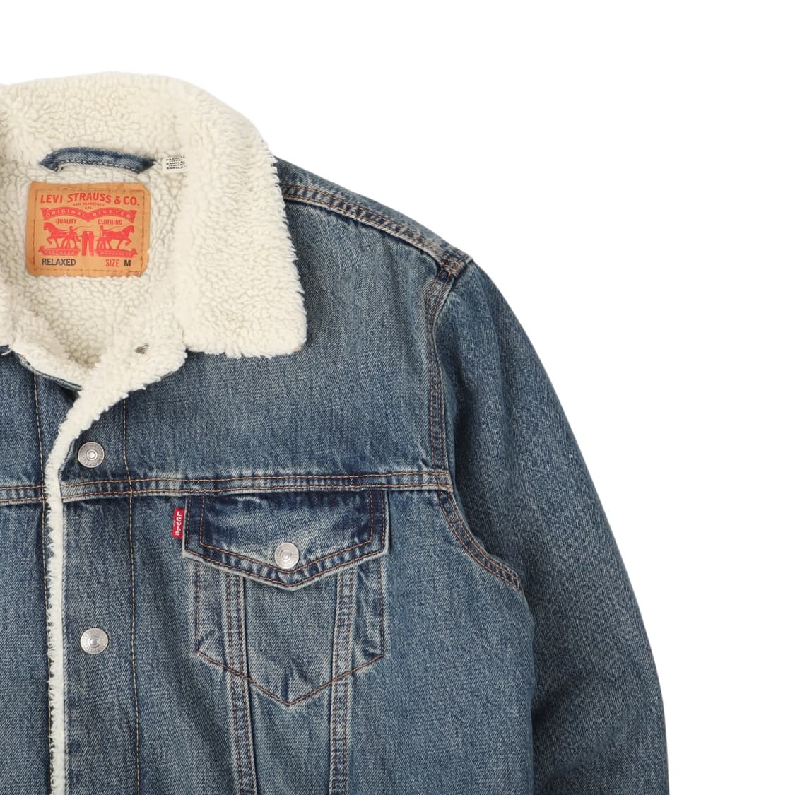 리바이스 쉐르파 레귤러 트러커 데님자켓 상품이미지3