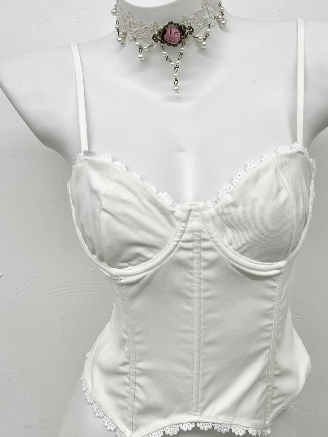 화이트 코티지 레이스 코르셋 상품이미지2