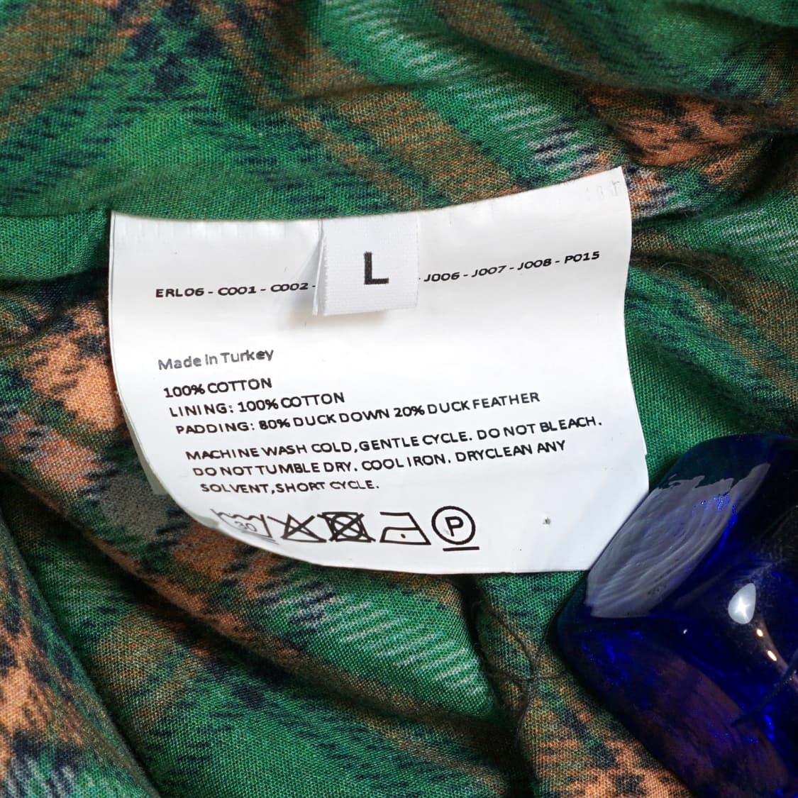 ERL 체크 패턴 다운 베스트 상품이미지7