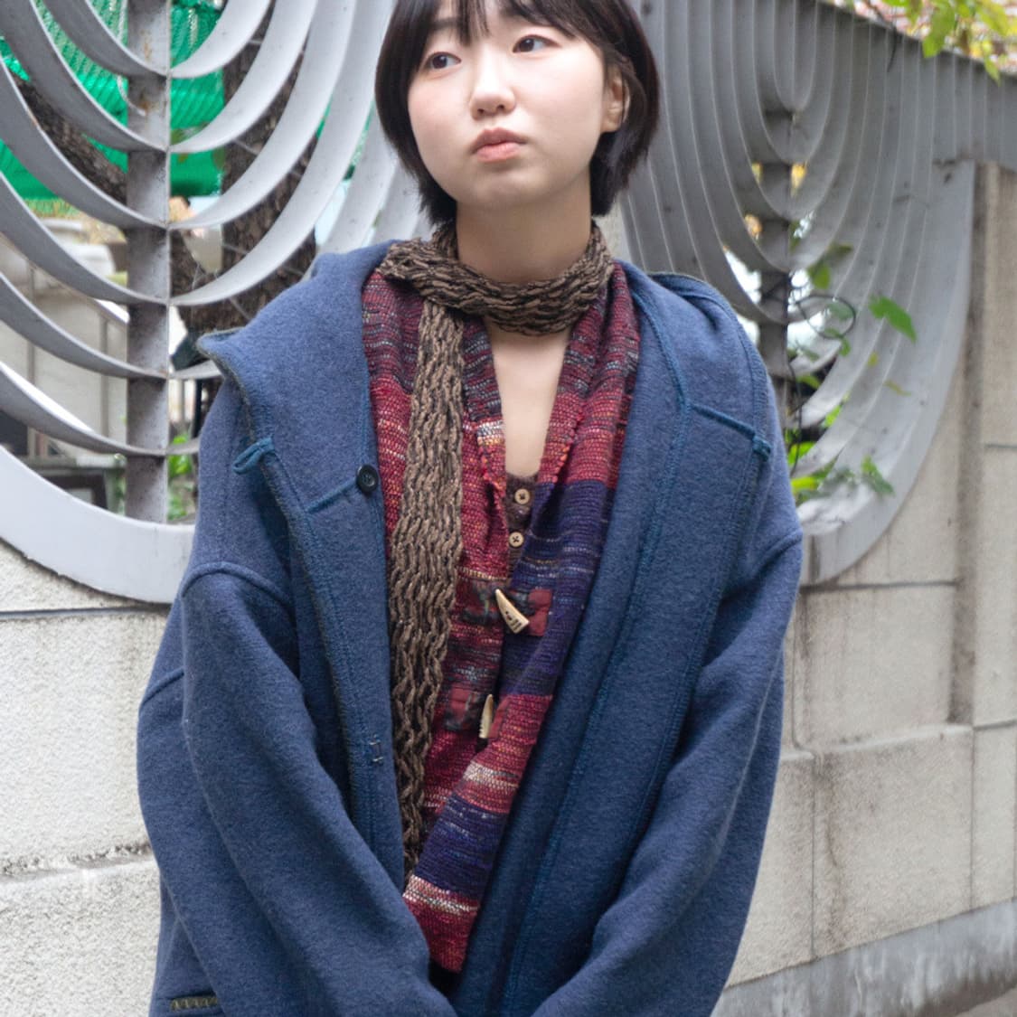 이끼결 니트 목도리 상품이미지4