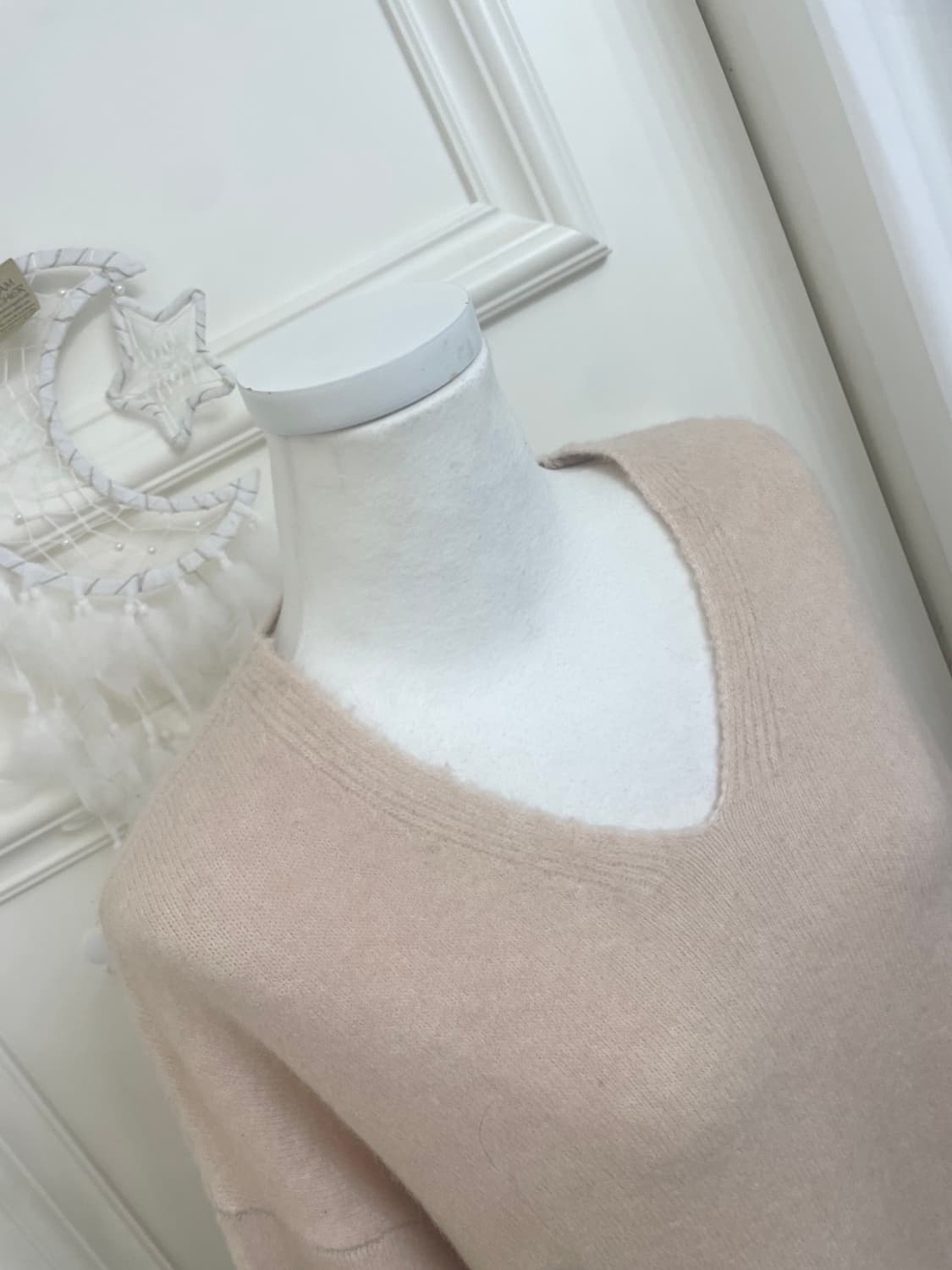 PREMIUM YARN sheer coral basic loose v-n 상품이미지7