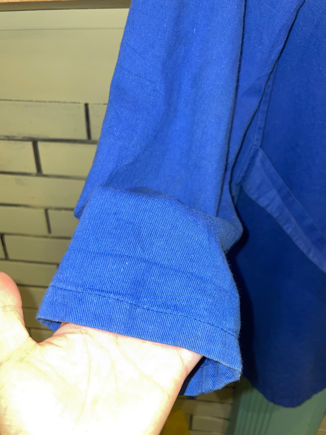 1980–1990s Vintage French Blue Shop Coat 상품이미지7