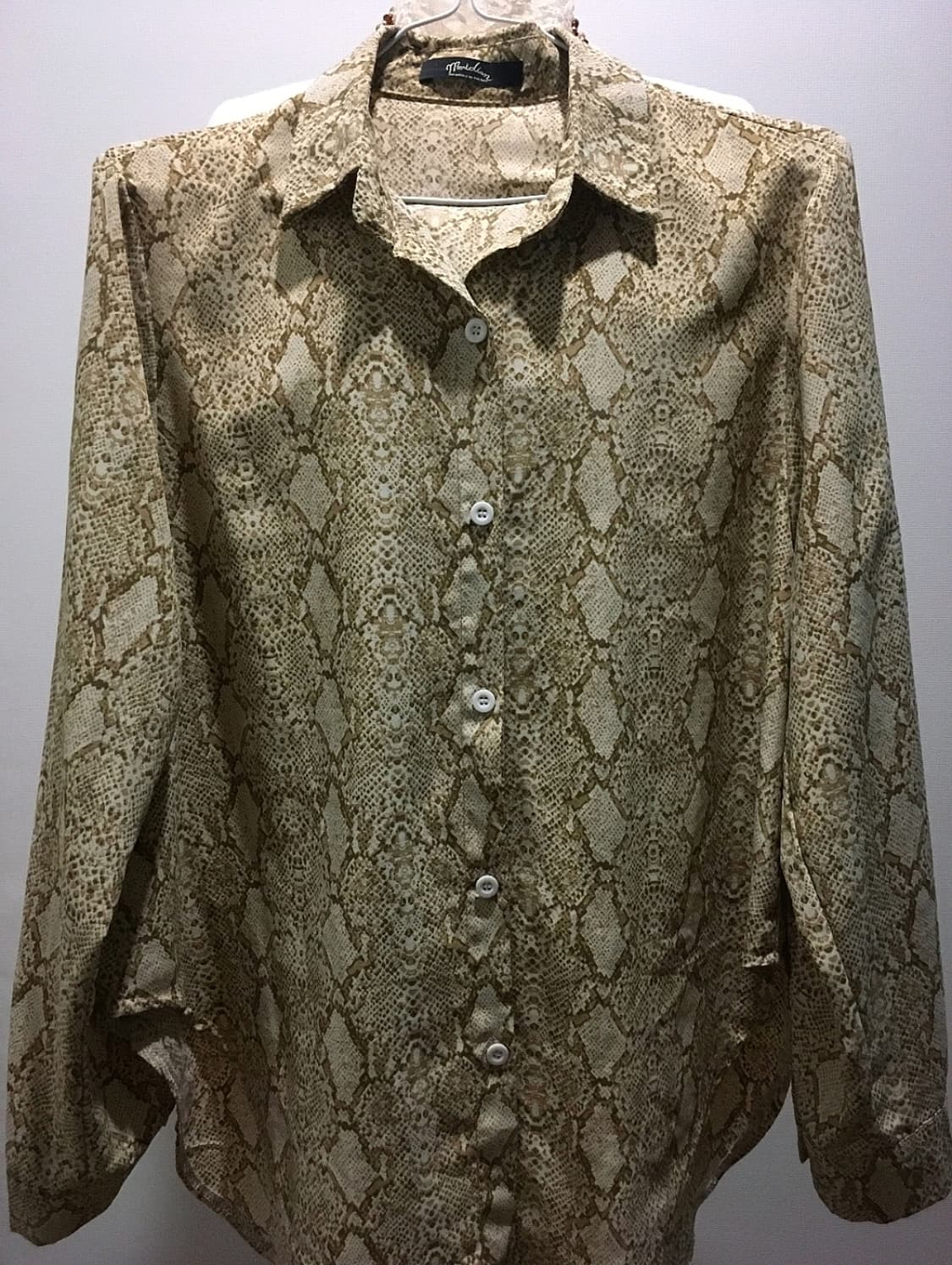 파이톤 패턴 셔츠 상품이미지4