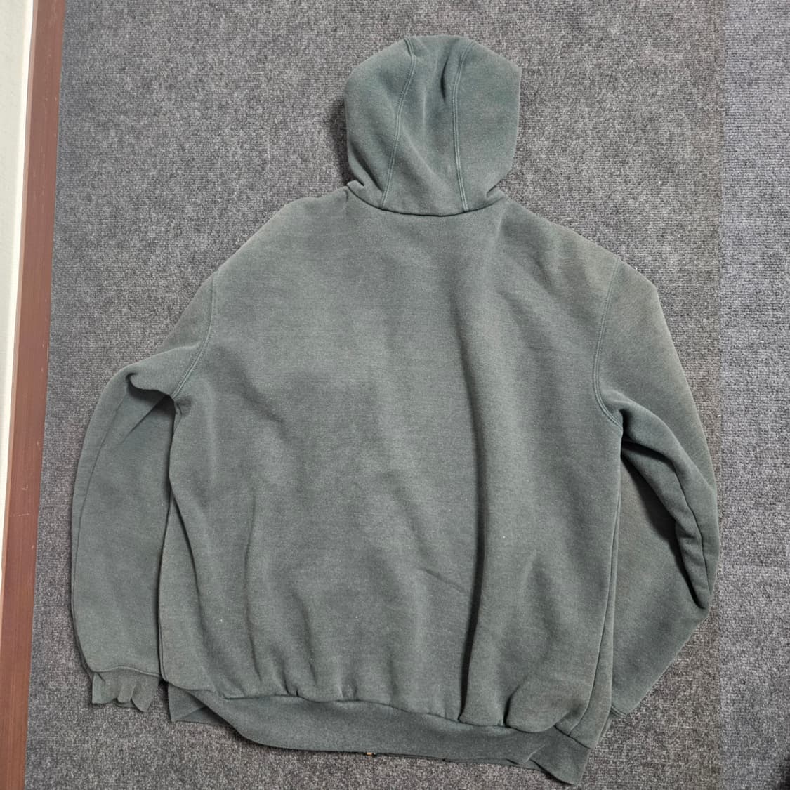 칼하트 써멀 후드집업 레인디펜더 M사이즈 다크그린 상품이미지2