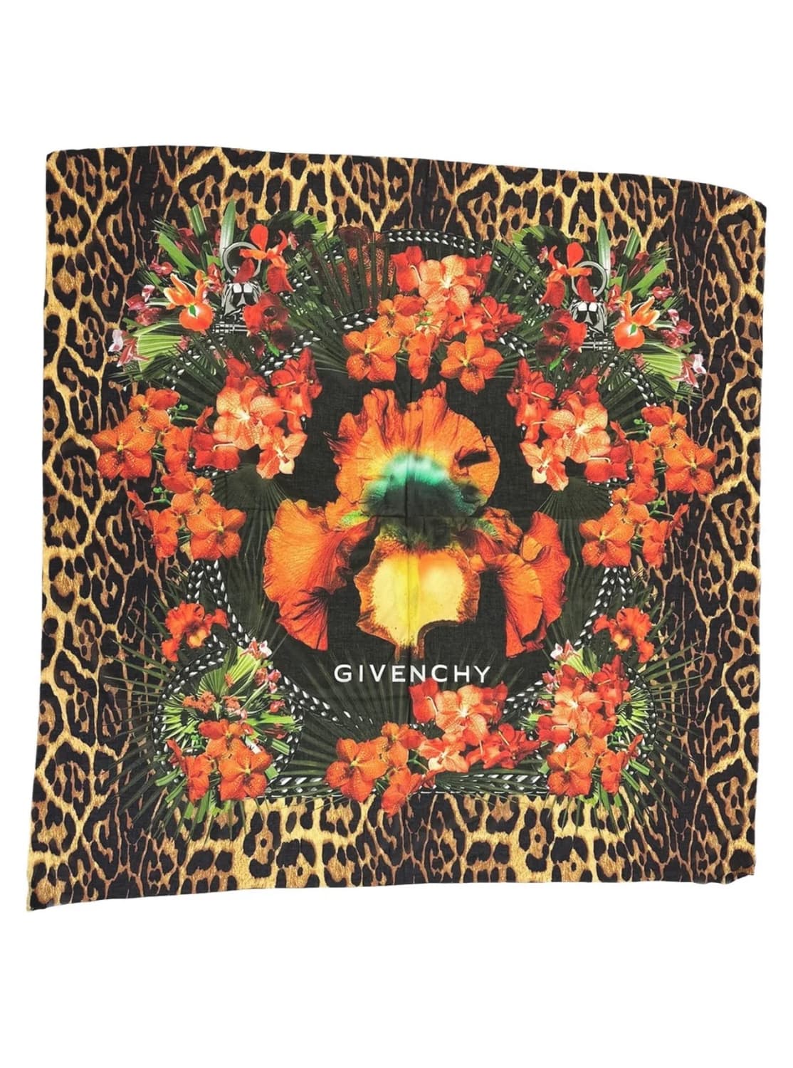 지방시 프로럴 프린트 실크 100% 스카프 상품이미지3