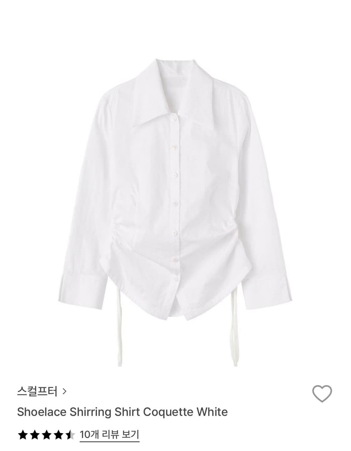 스컬프터 셔링 셔츠 S (새상품) 상품이미지2