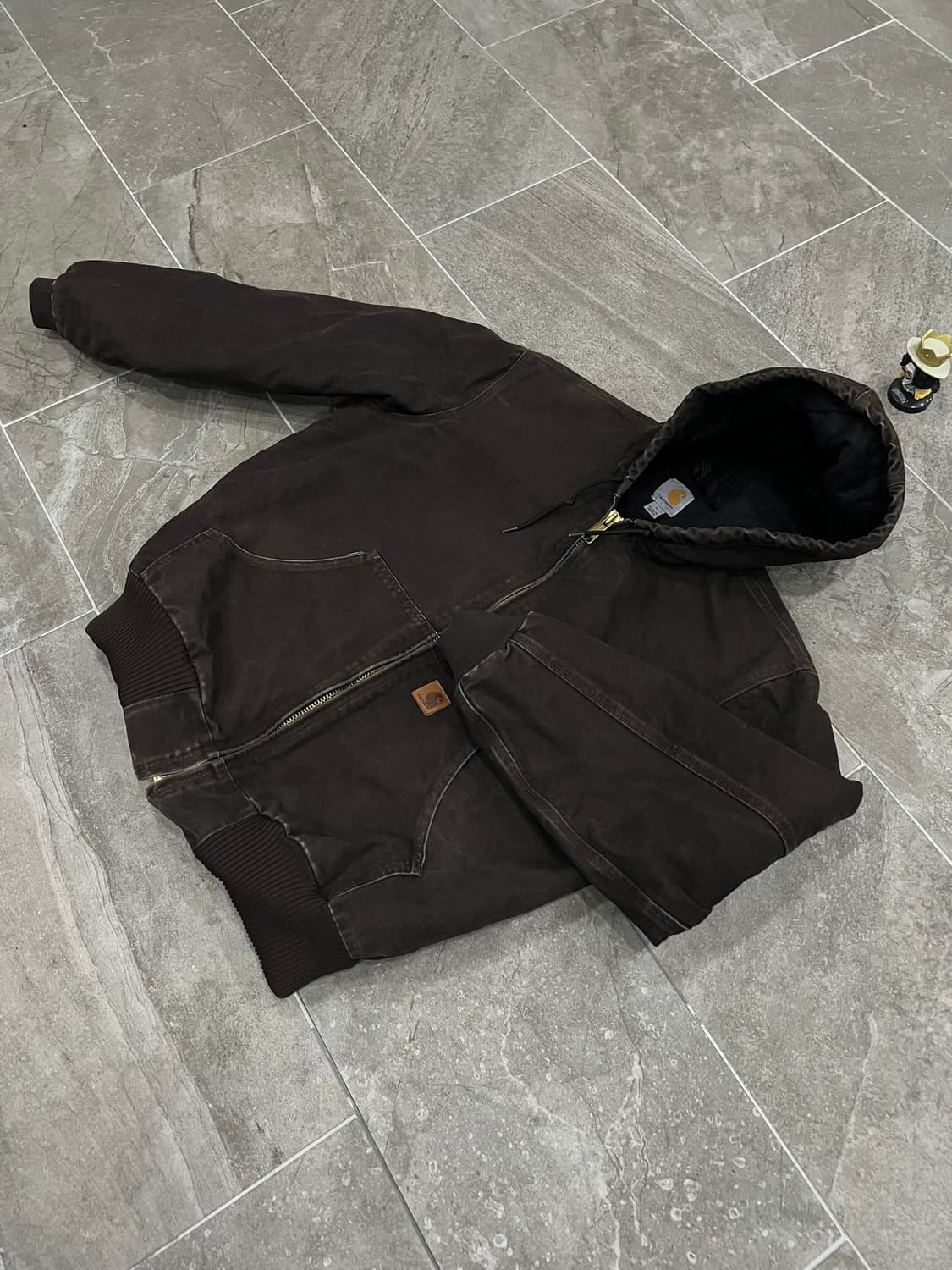 (L) 칼하트 덕 액티브 후드자켓 J130 DKB 다크브라운 상품이미지8