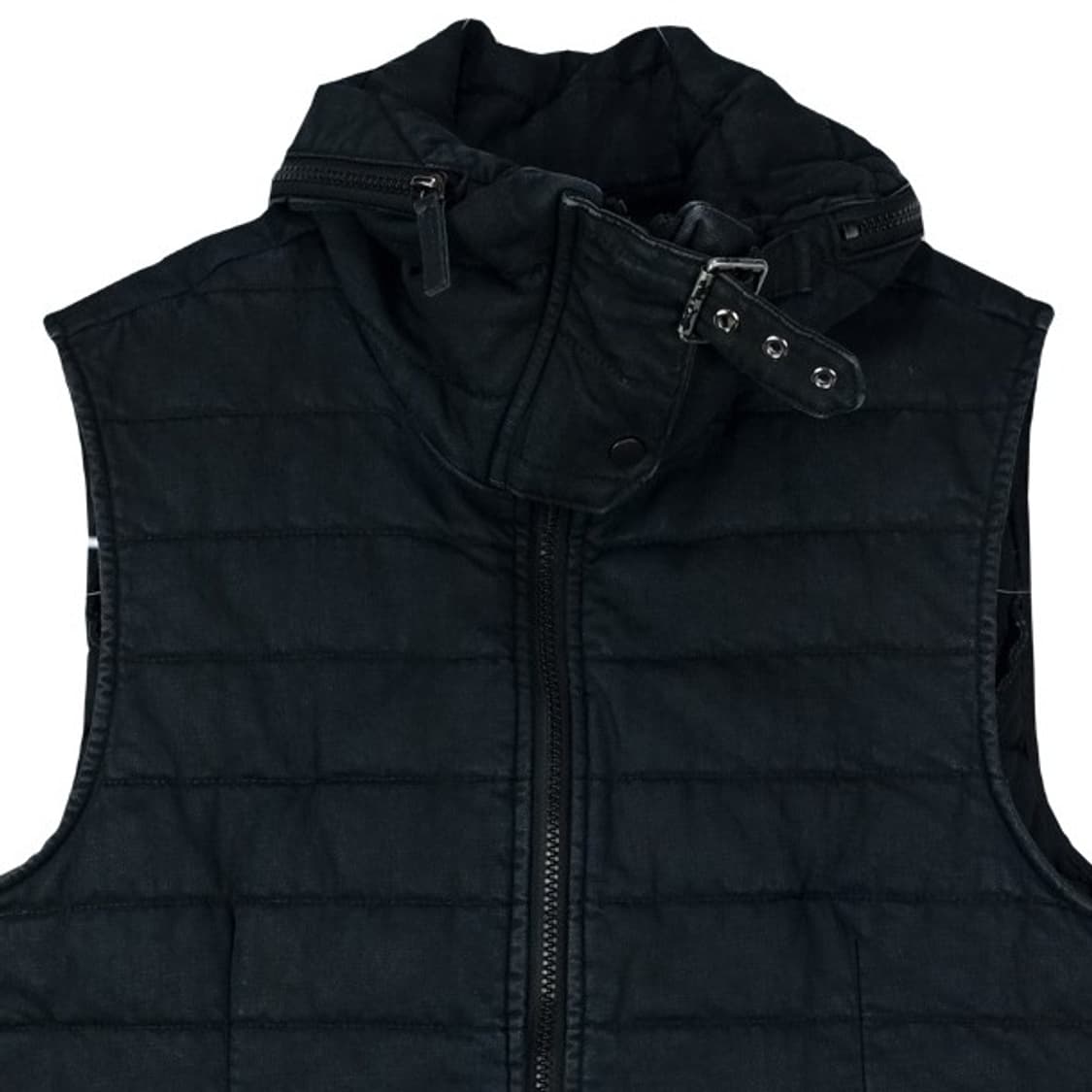[일본빈티지] 고딩 펑크 경량 패딩 베스트 조끼 블랙 M16934 상품이미지4