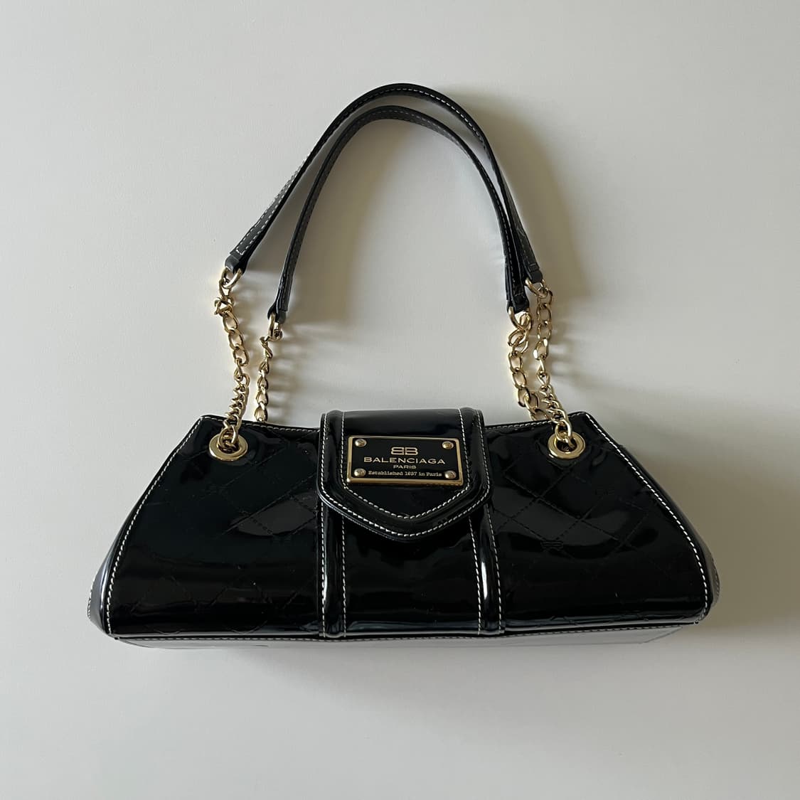 BALENCIAGA 00's Enamel Shoulder Bag (금강) 상품이미지3
