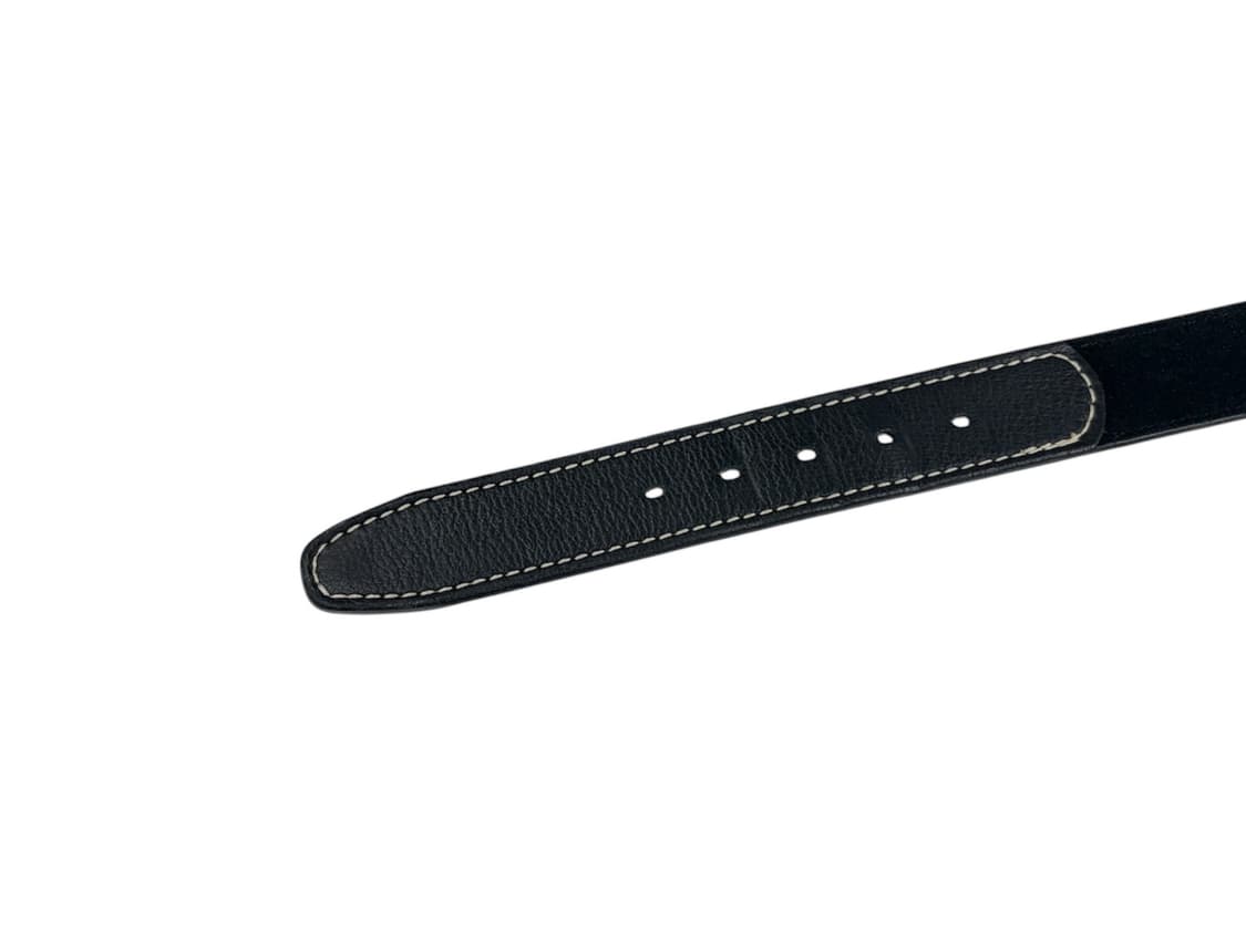 leather patch suede belt 상품이미지6