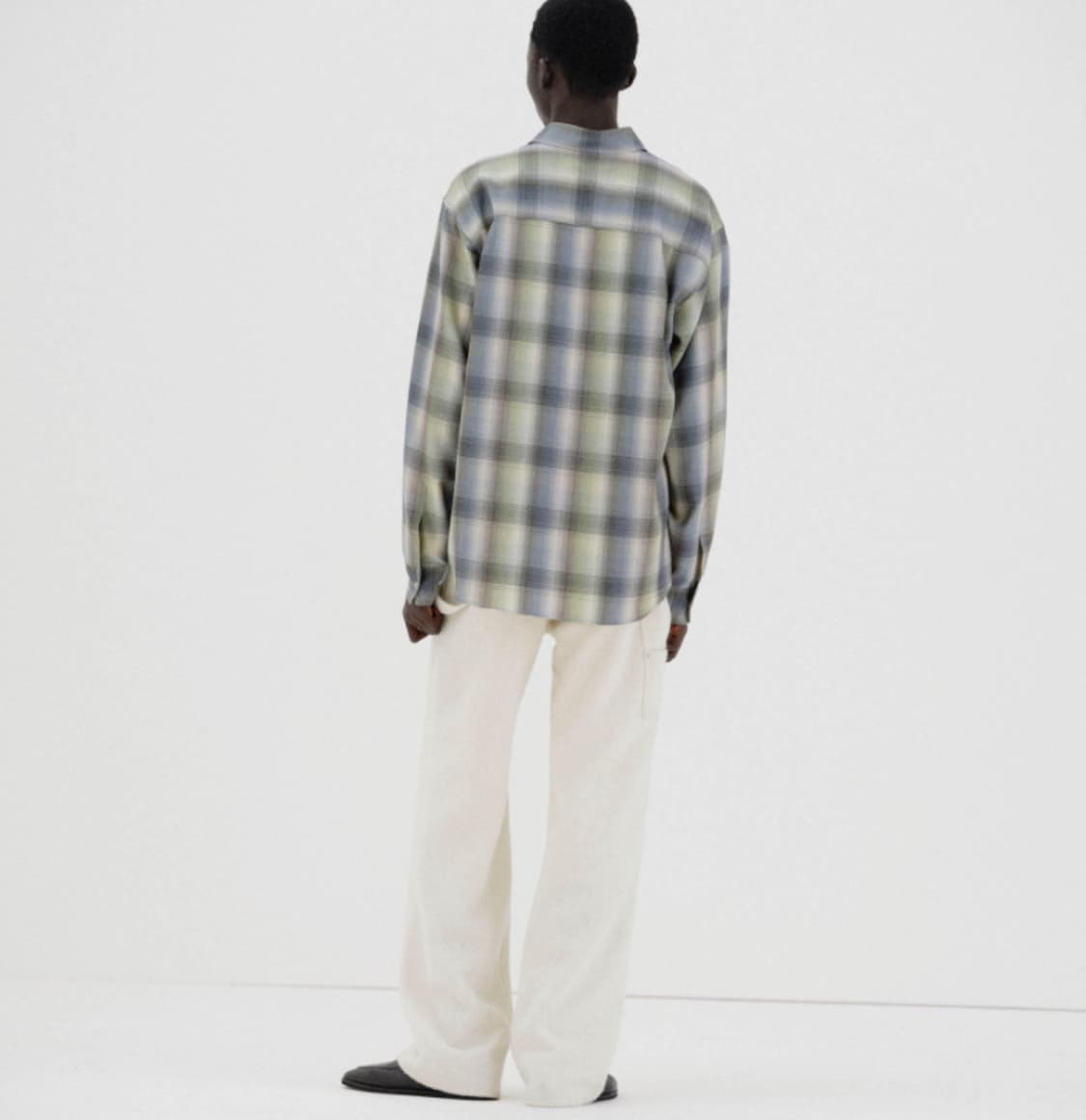 (5) 오라리 25AW 슈퍼라이트 울 체크 셔츠 상품이미지1