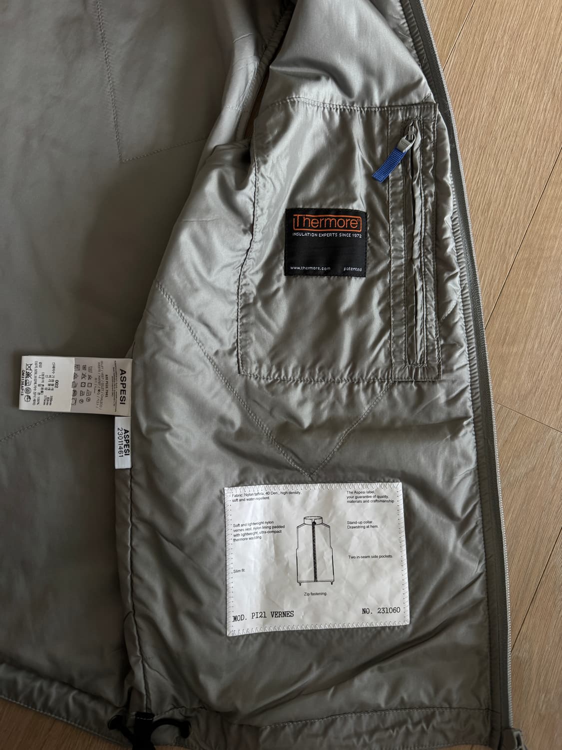 ASPESI 아스페시 경량패딩베스트 상품이미지3