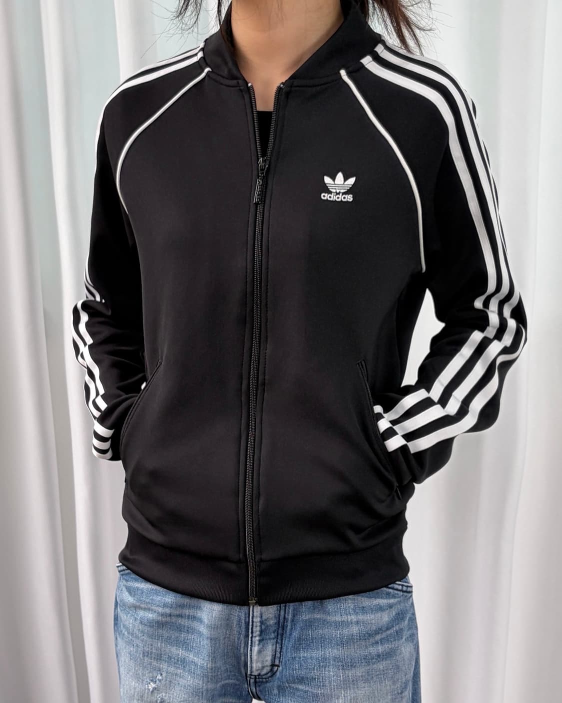 [XS]아디다스 트레포일 SST 블랙 트랙탑 져지 상품이미지3