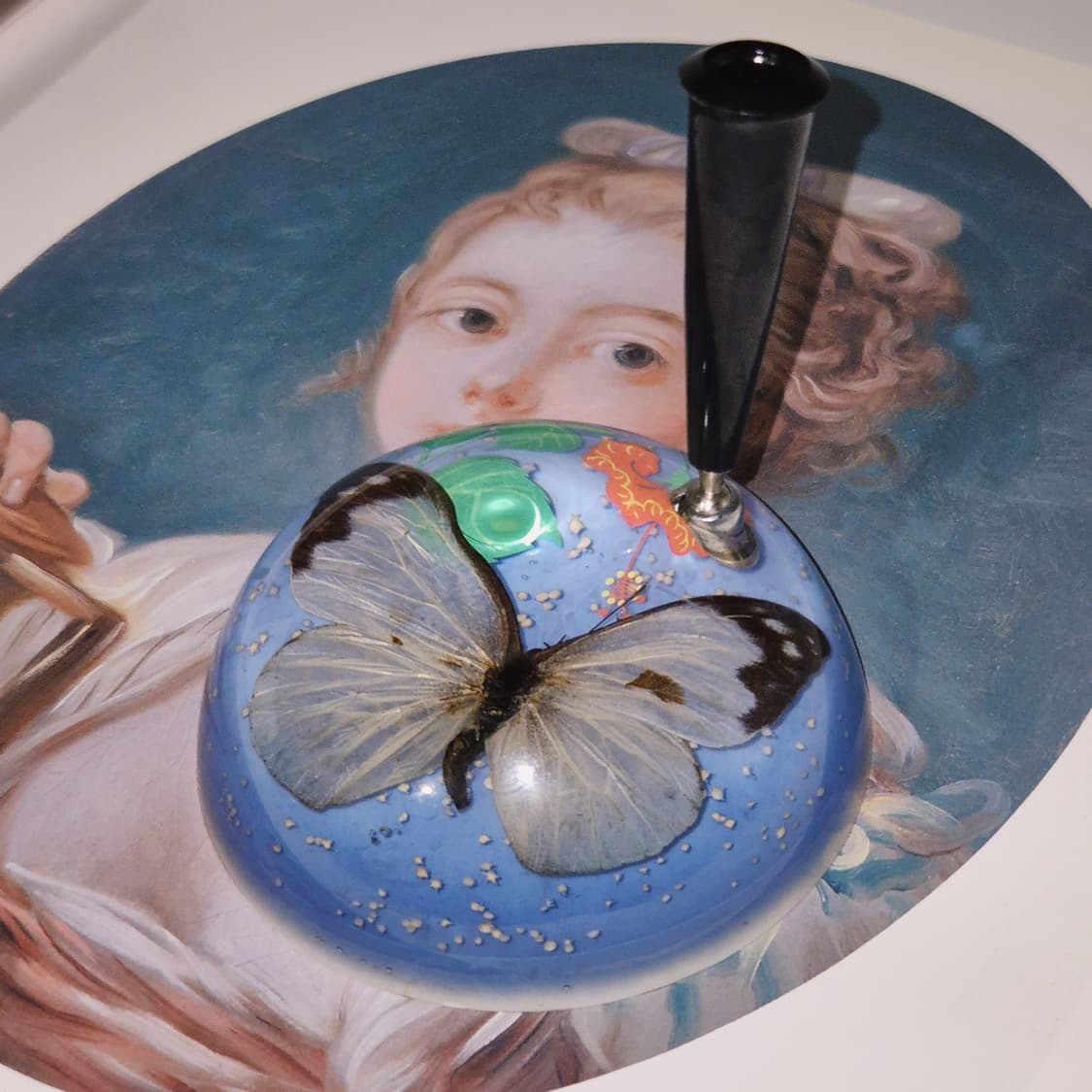 70s 핸드메이드 나비 표본 문진&펜 홀더 1p 상품이미지10