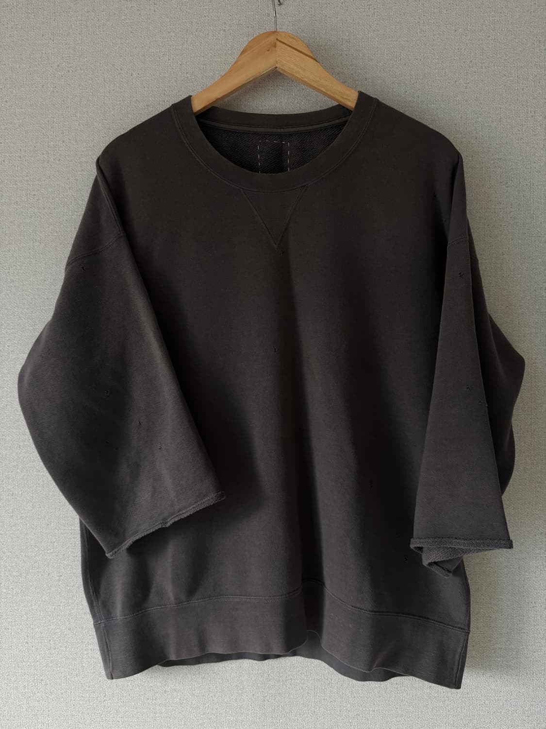 [2]Visvim JUMBO SWEAT CRASH 3/4. gray 상품이미지1