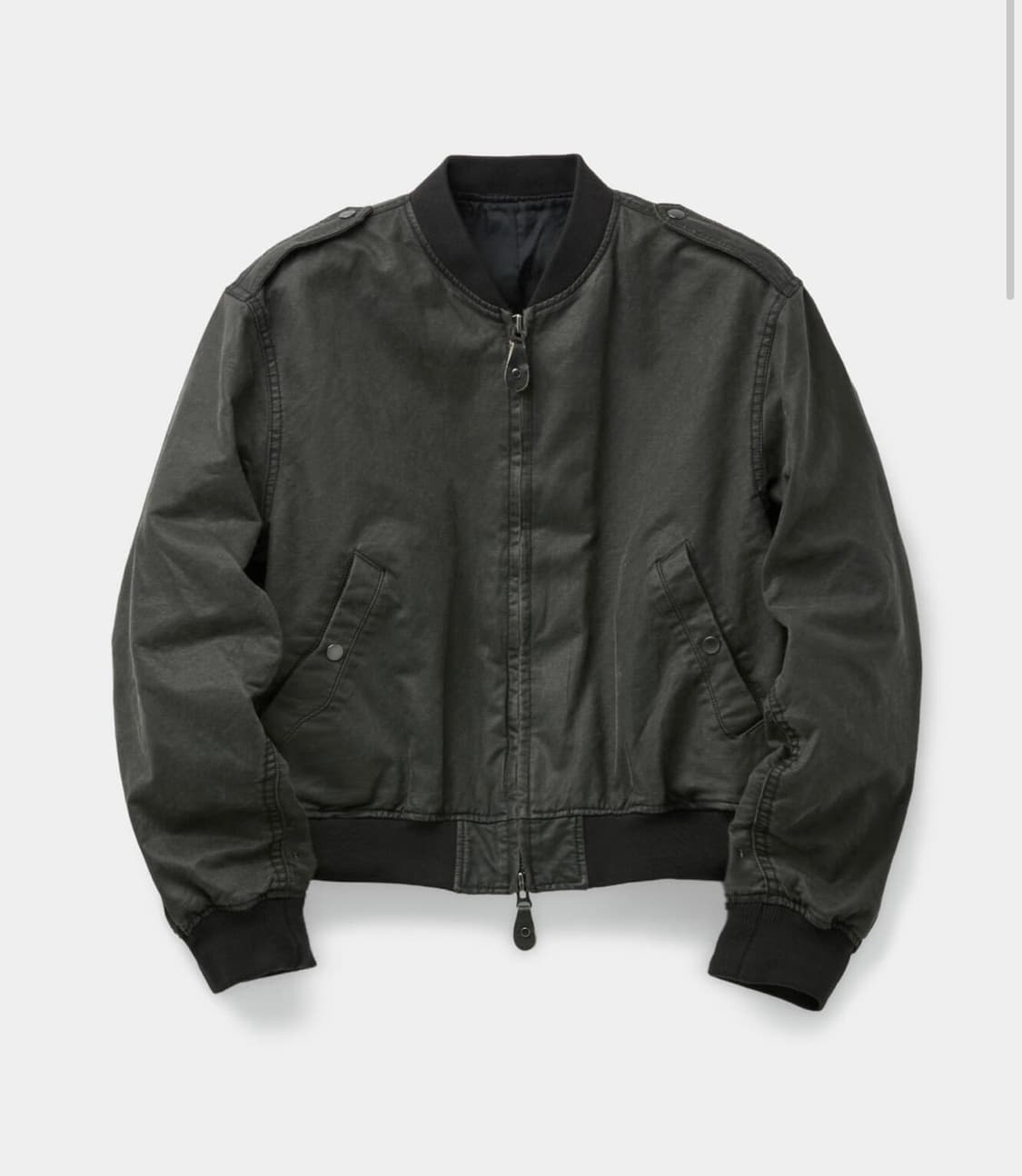 쿠어 스톤 워시드 L2B 봄버 다크브라운 XL 상품이미지1