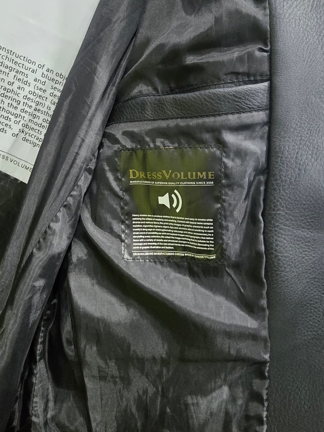 블랙 레더 라이더 자켓 상품이미지3