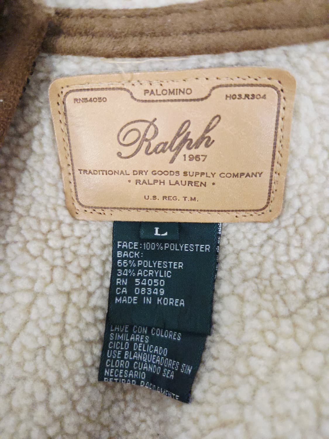 랄프로렌 1967 페이즐리 쉐르파 롱 무스탕 상품이미지7