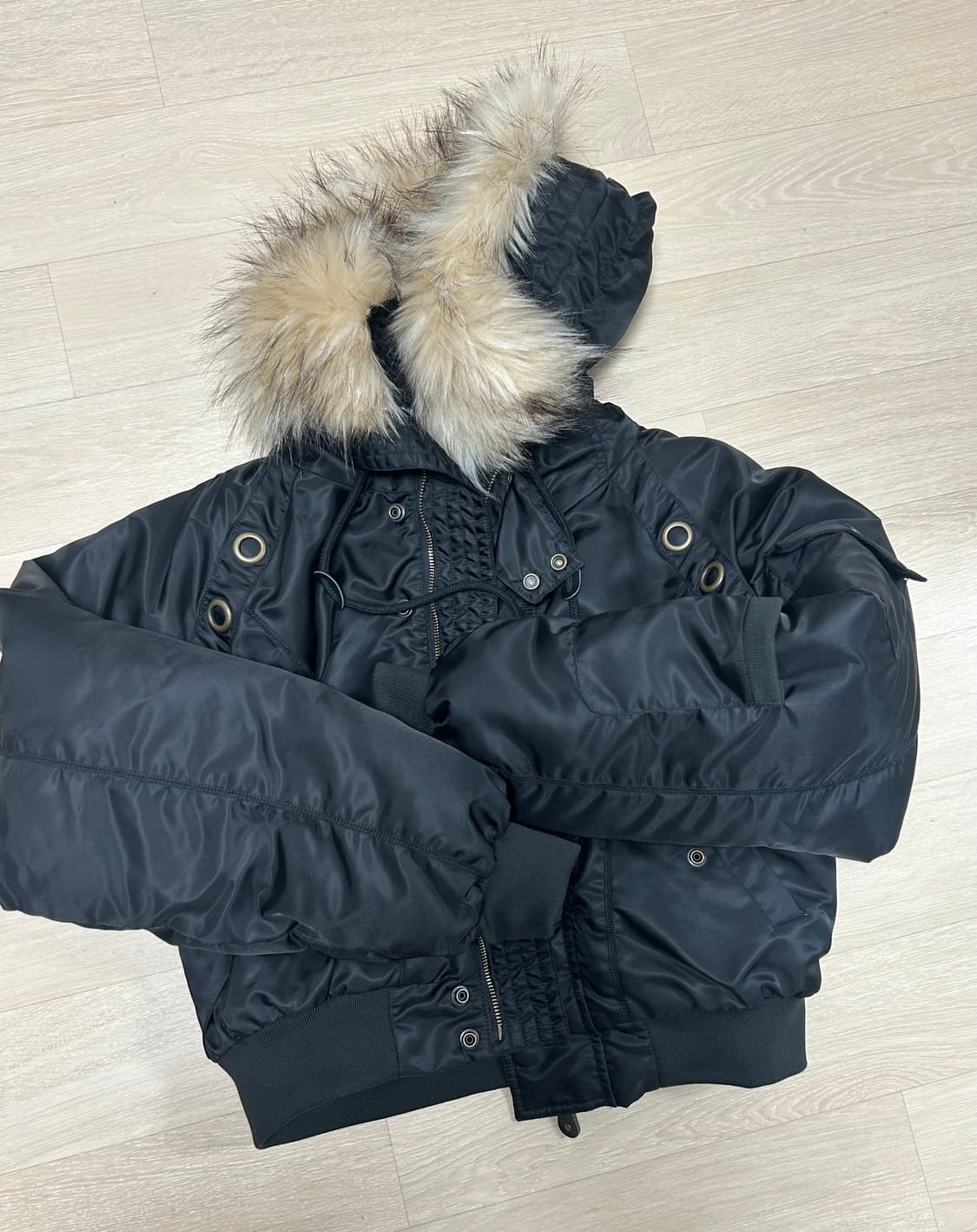 팬시클럽 아일렛퍼 MA-1 상품이미지2