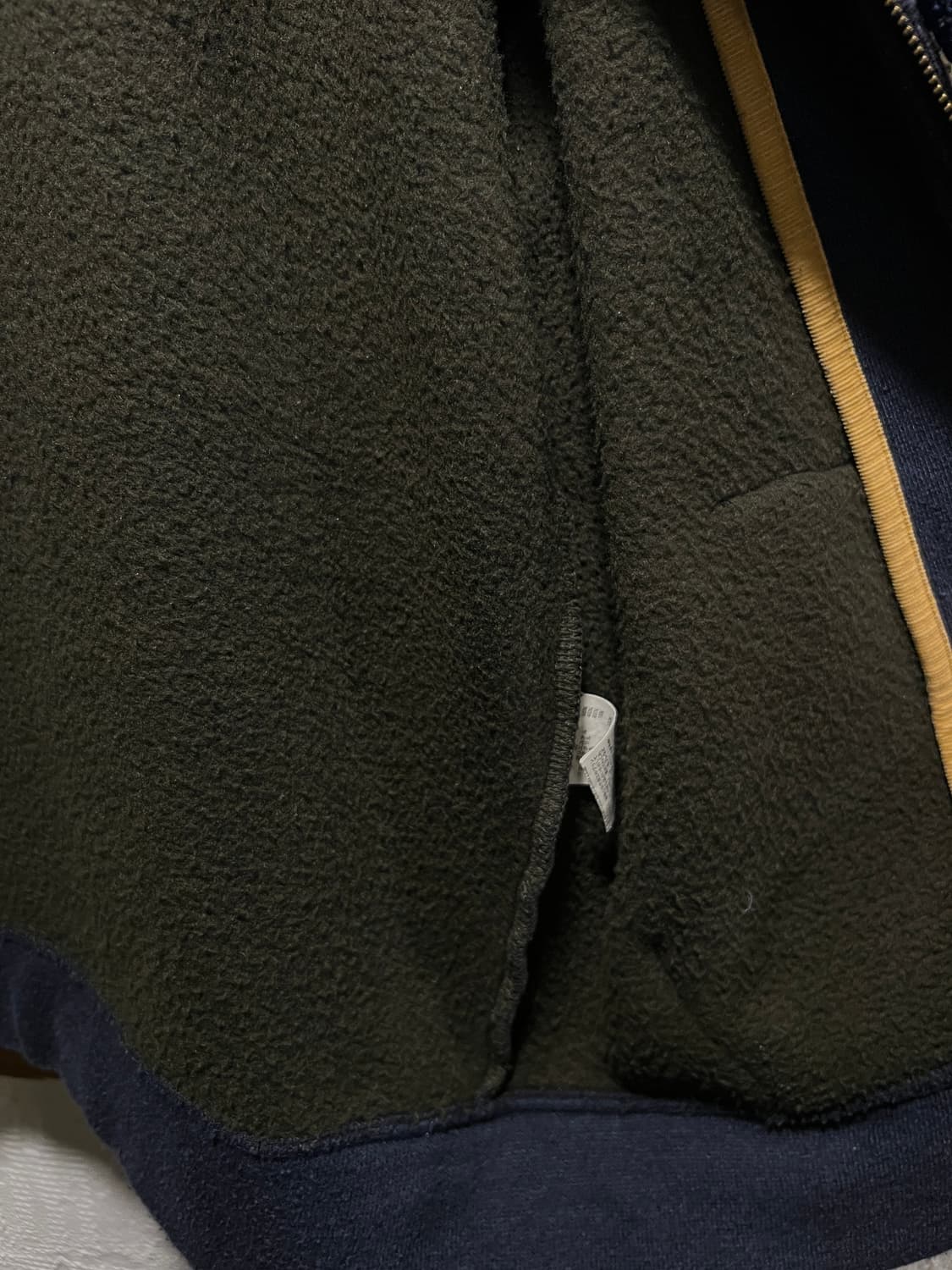 [M]Heartful Clothes&Dream 네이비 파일 후드 플리스 상품이미지6