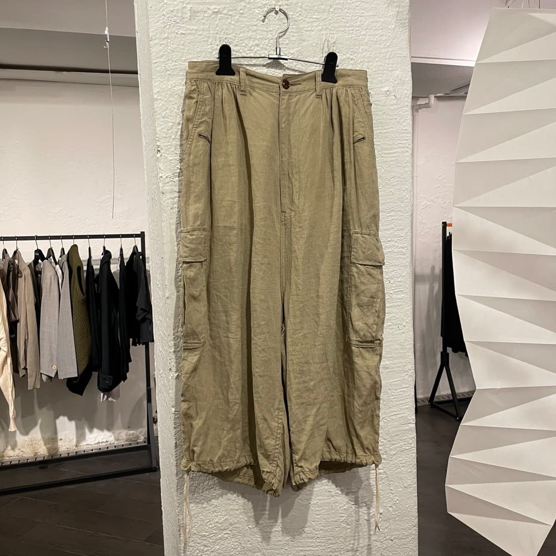 준야와타나베 맨 꼼데가르송 리넨 카고팬츠 상품이미지1