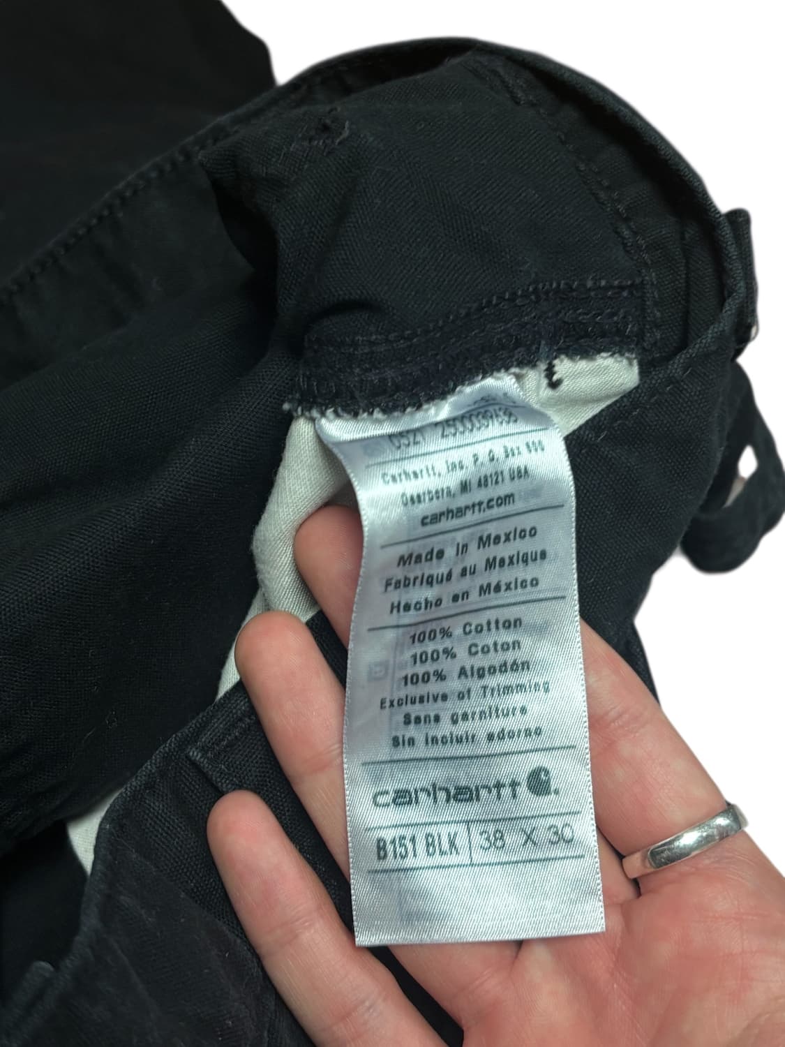 칼하트 b151 유틸리티 싱글니 카펜터 팬츠 상품이미지8