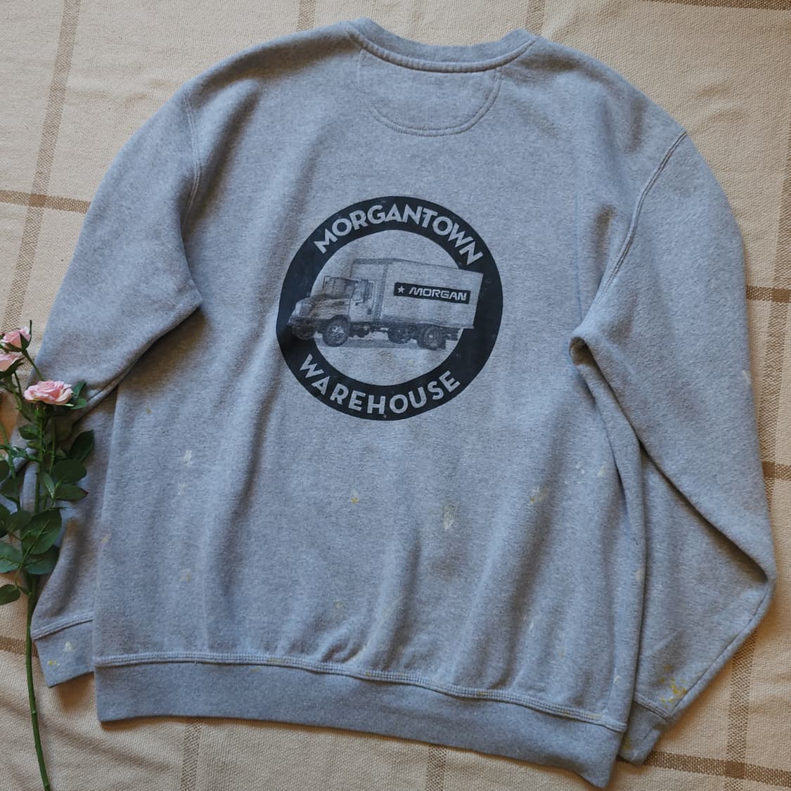 00년대 칼하트 맨투맨 스웻셔츠 트럭 프린팅 오리지널 핏 페인팅  L 상품이미지4