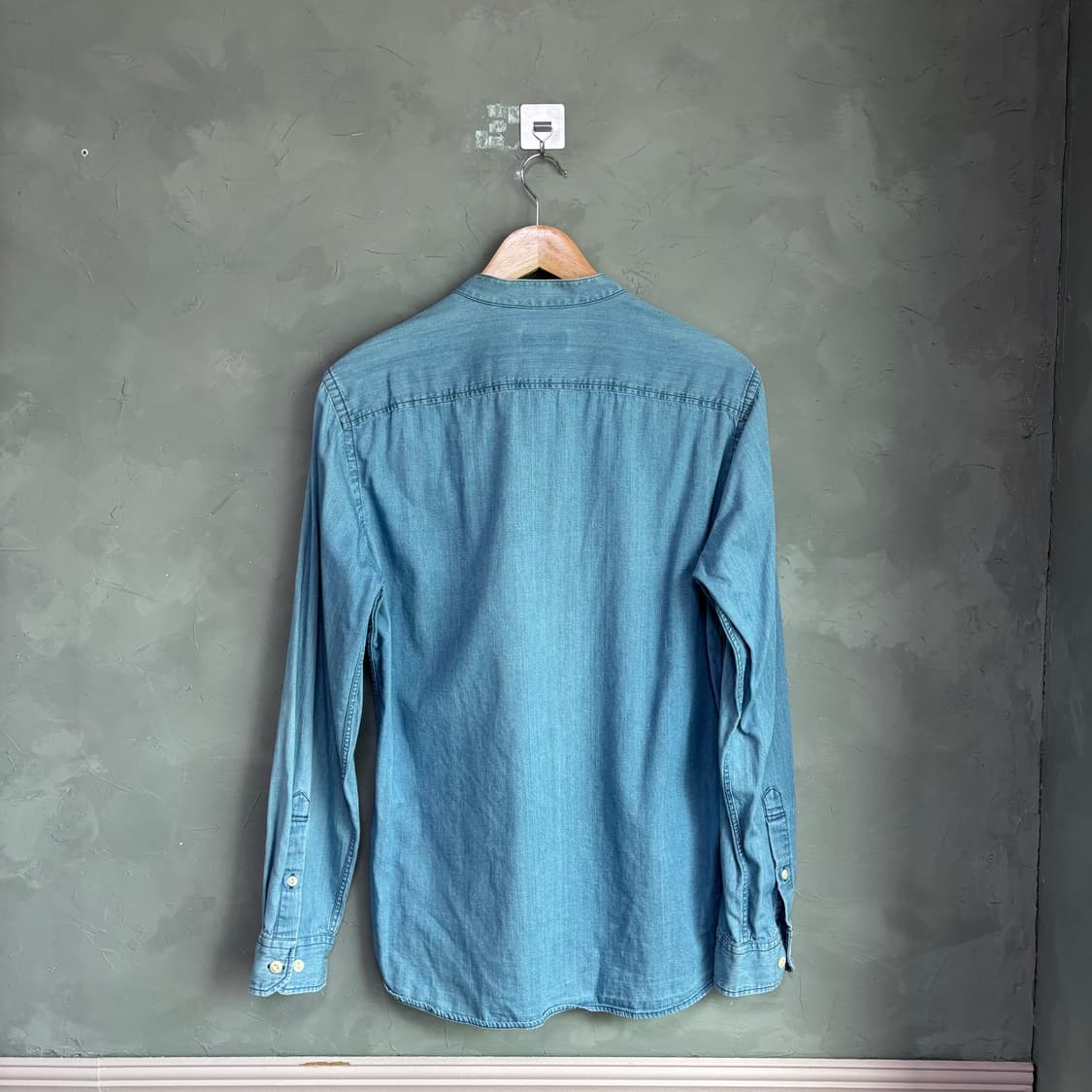 라코스테 데님 헨리넥 셔츠 상품이미지4