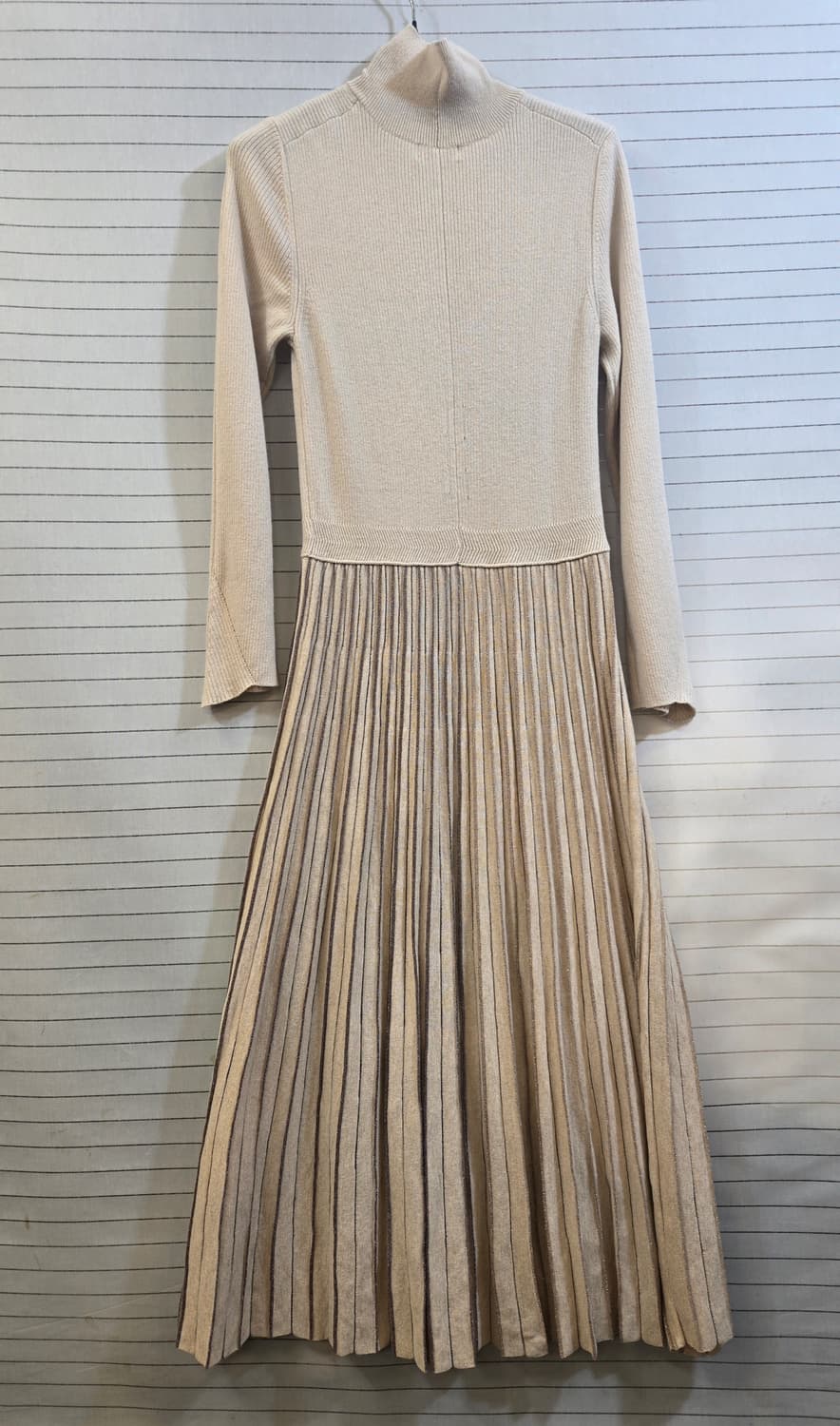 타임니트 플리츠 롱원피스  상품이미지1