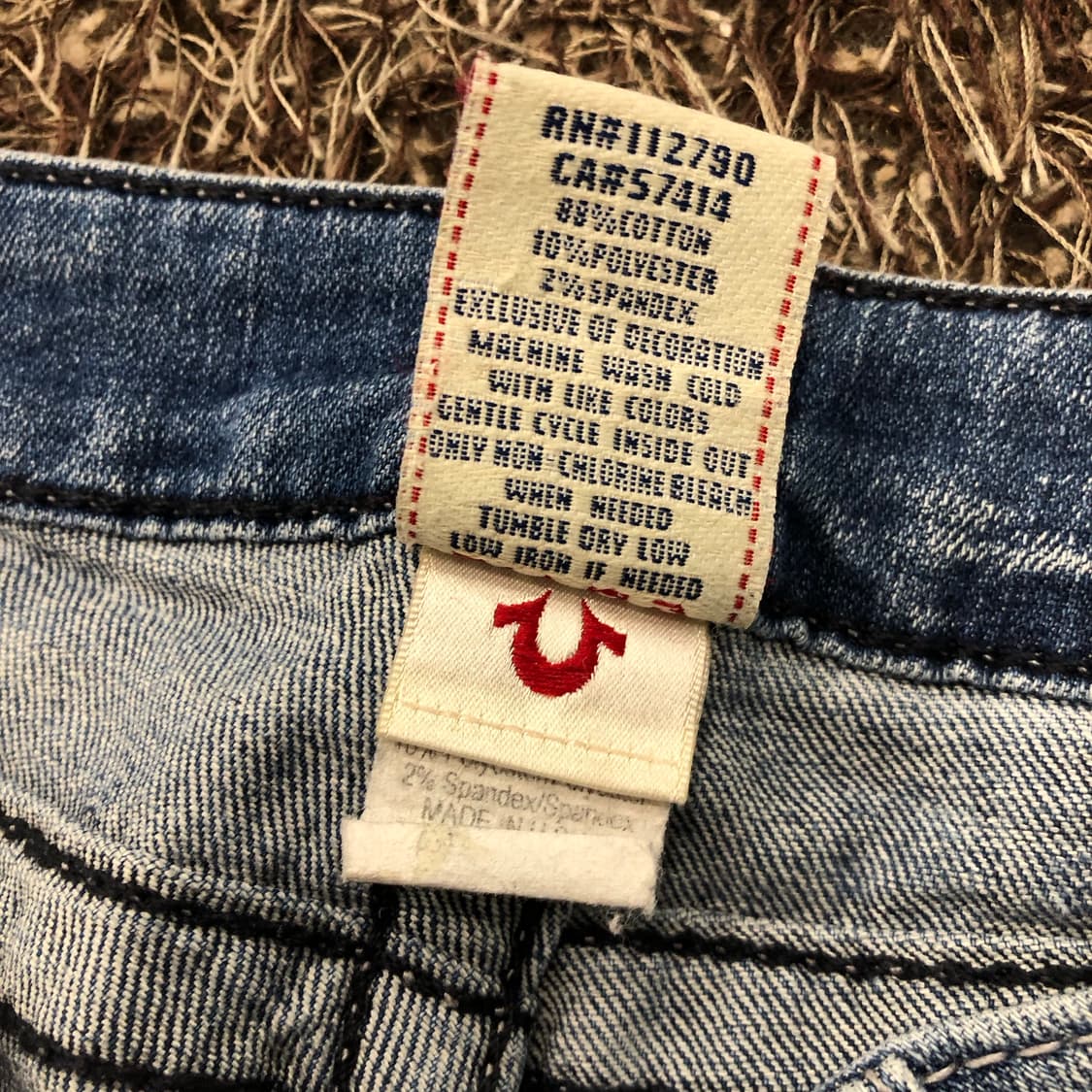 트루릴리전 스트레이트 워싱 데님 팬츠 상품이미지8