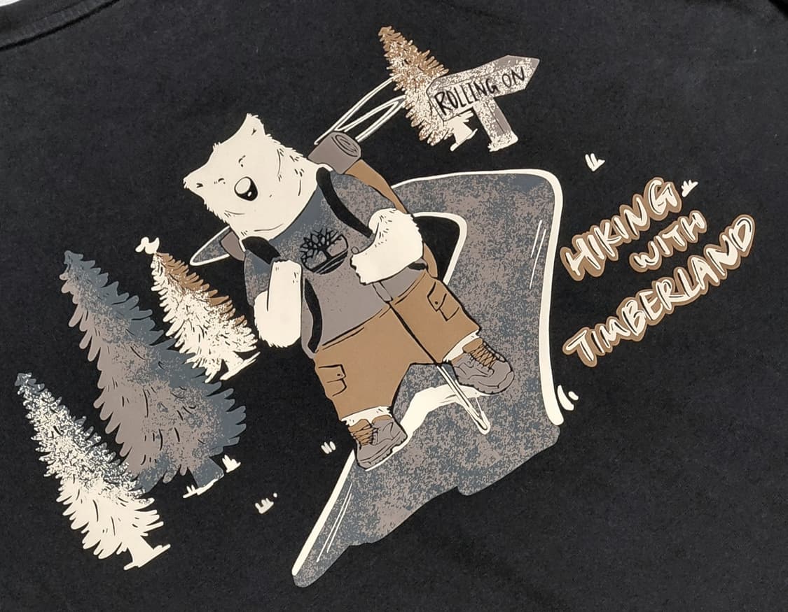 [M/95] 팀버랜드 하이킹 베어 그래픽 반팔 티셔츠 (블랙/24년형) 상품이미지9