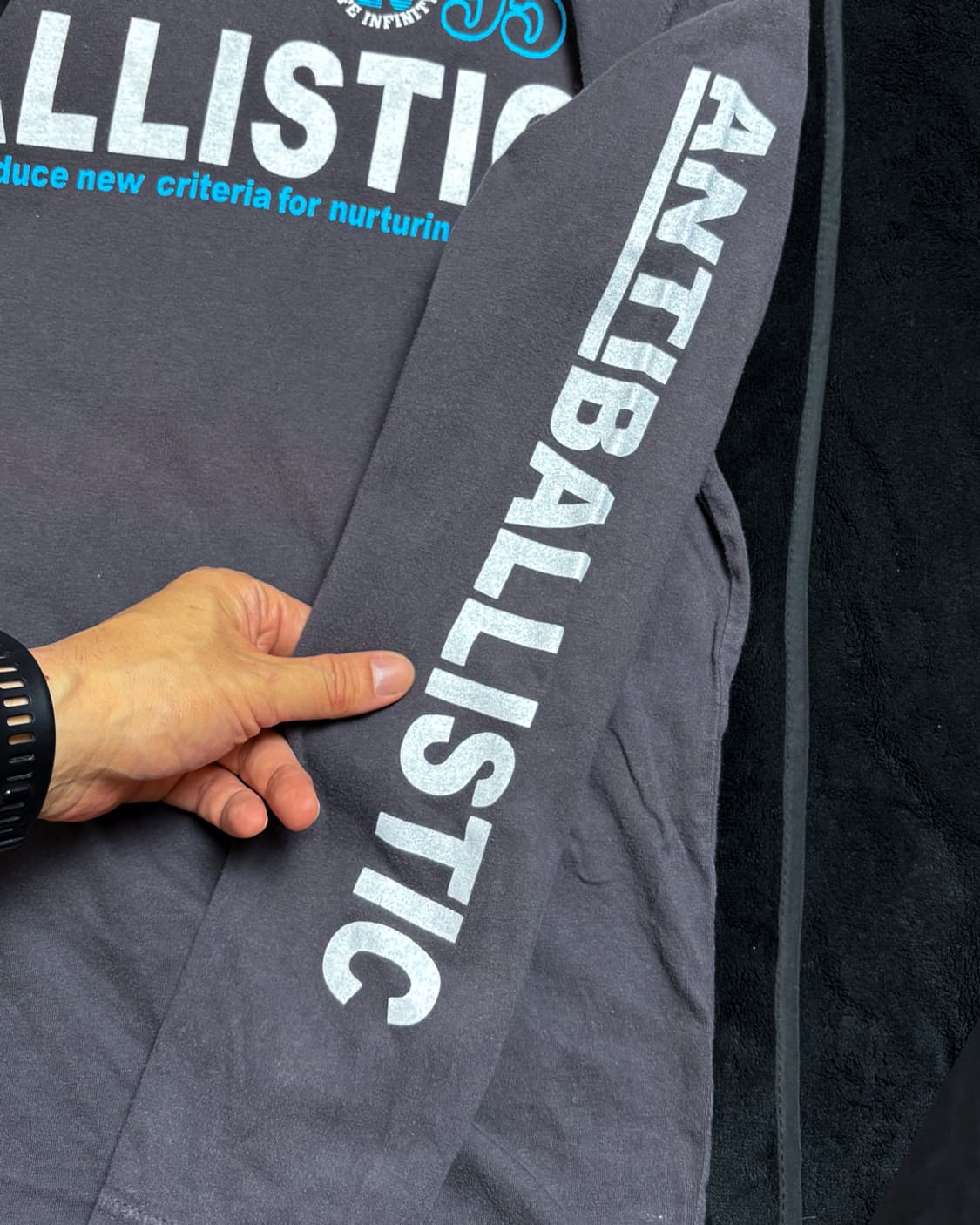 일본빈티지 ANTI BALLISTIC 긴팔티 상품이미지5