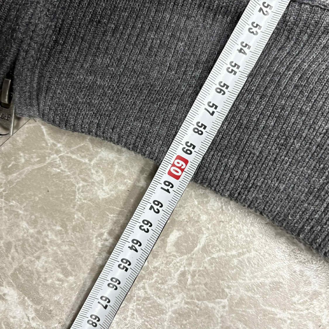 아베크롬비 y2k 울프죠 그레이 양털 후드집업 희귀져지(L) 상품이미지6