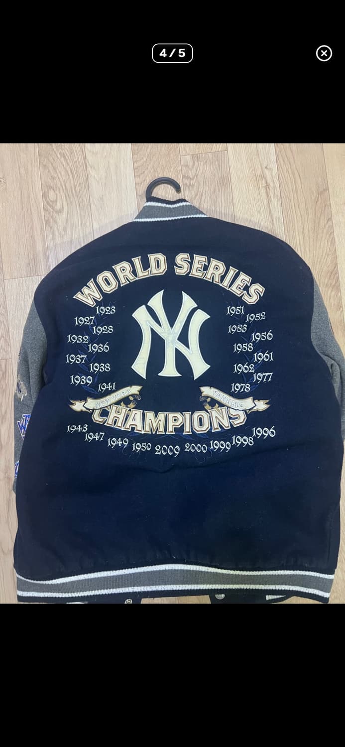 제프 해밀턴 X MLB 뉴욕 양키스 바시티 자켓 상품이미지4